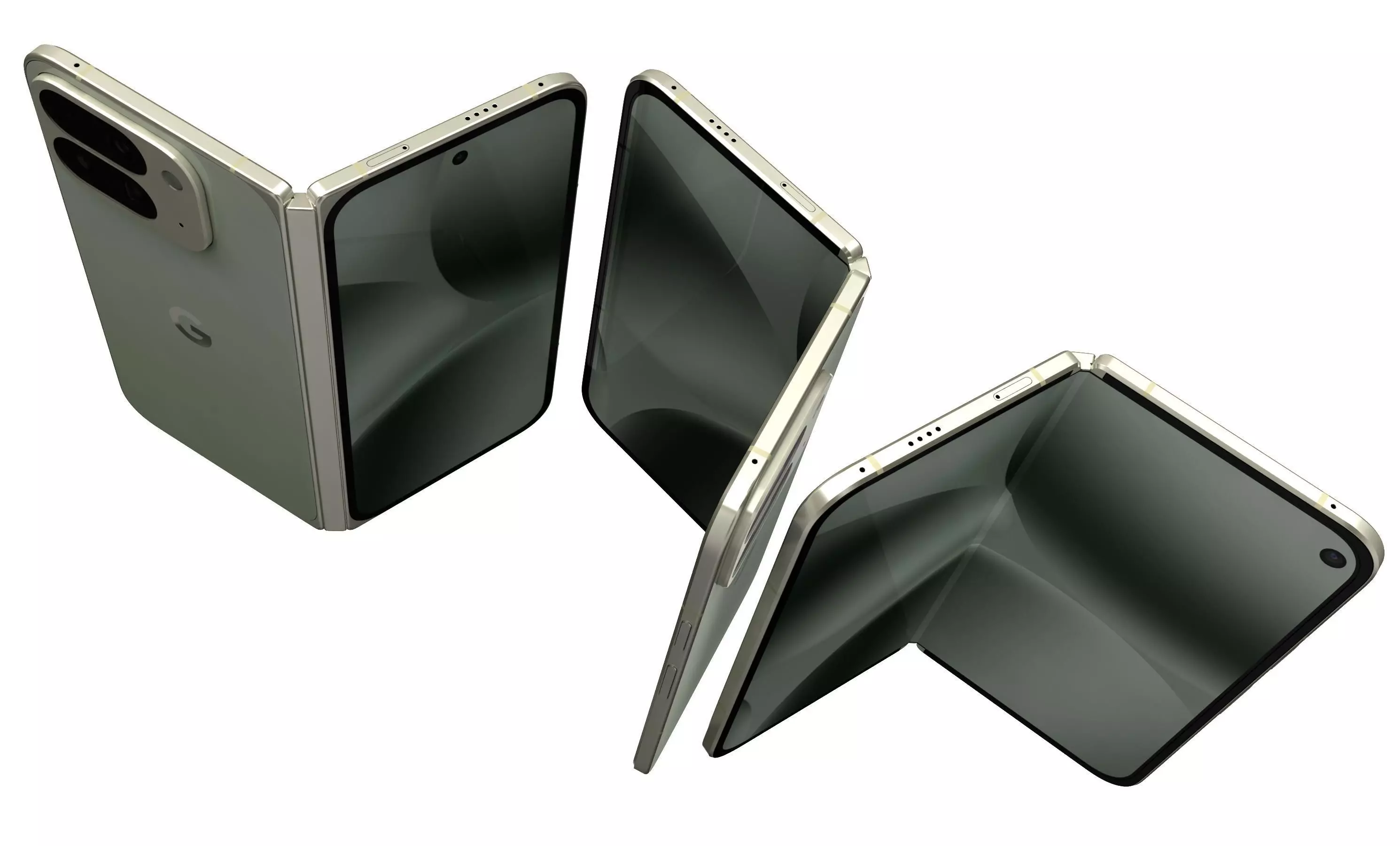 Google Pixel 10 Pro Fold Jade And Moonstone 3D model_3