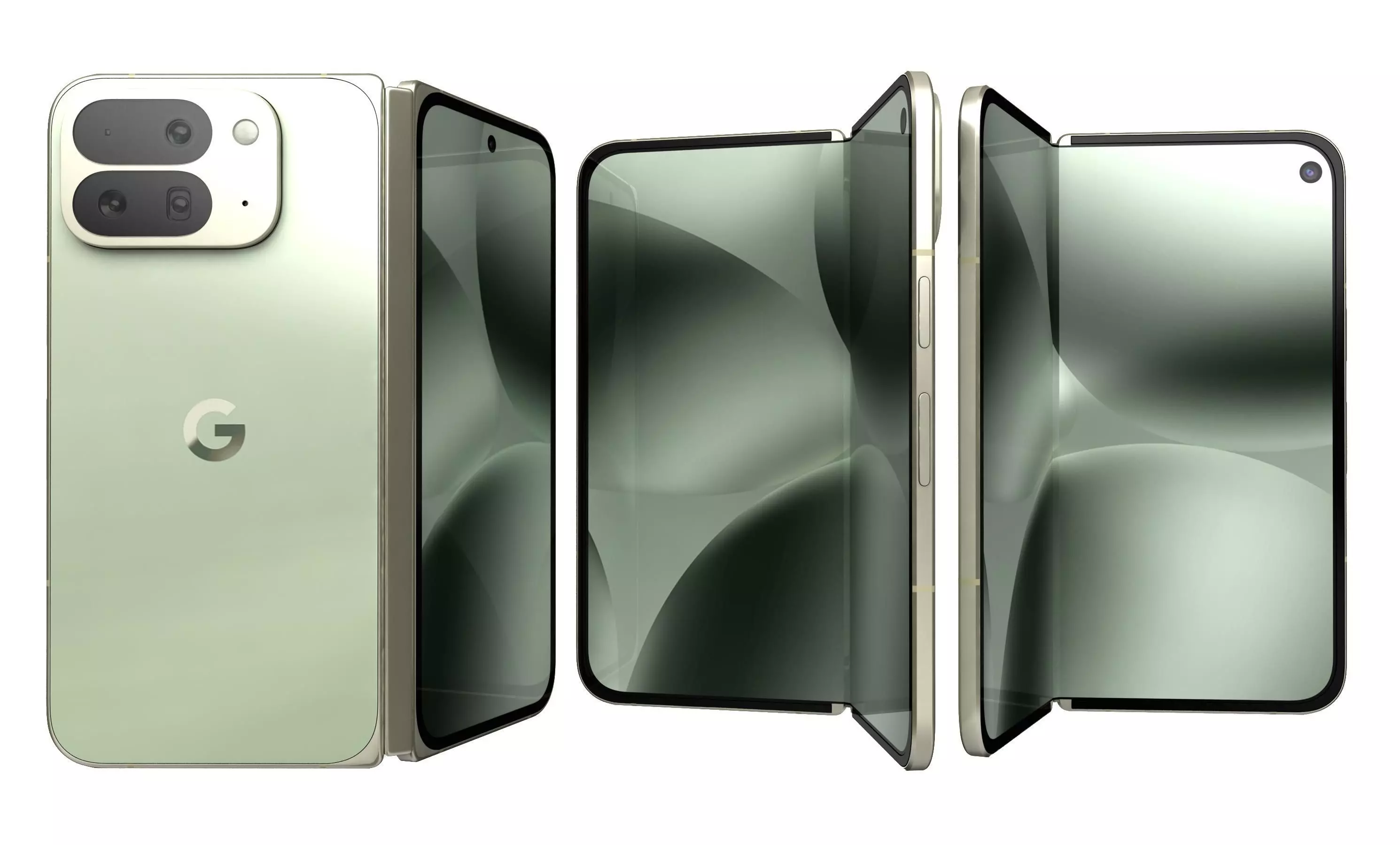 Google Pixel 10 Pro Fold Jade And Moonstone 3D model_29
