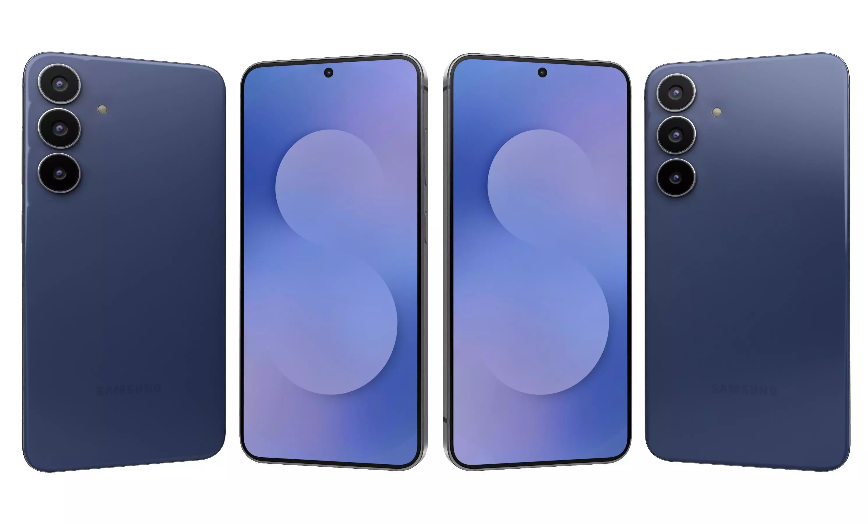 Samsung Galaxy S25 FE Navy 3D model_3