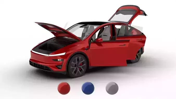 Tesla Model Y Perfomance 2026 HQ 3d model 3D model