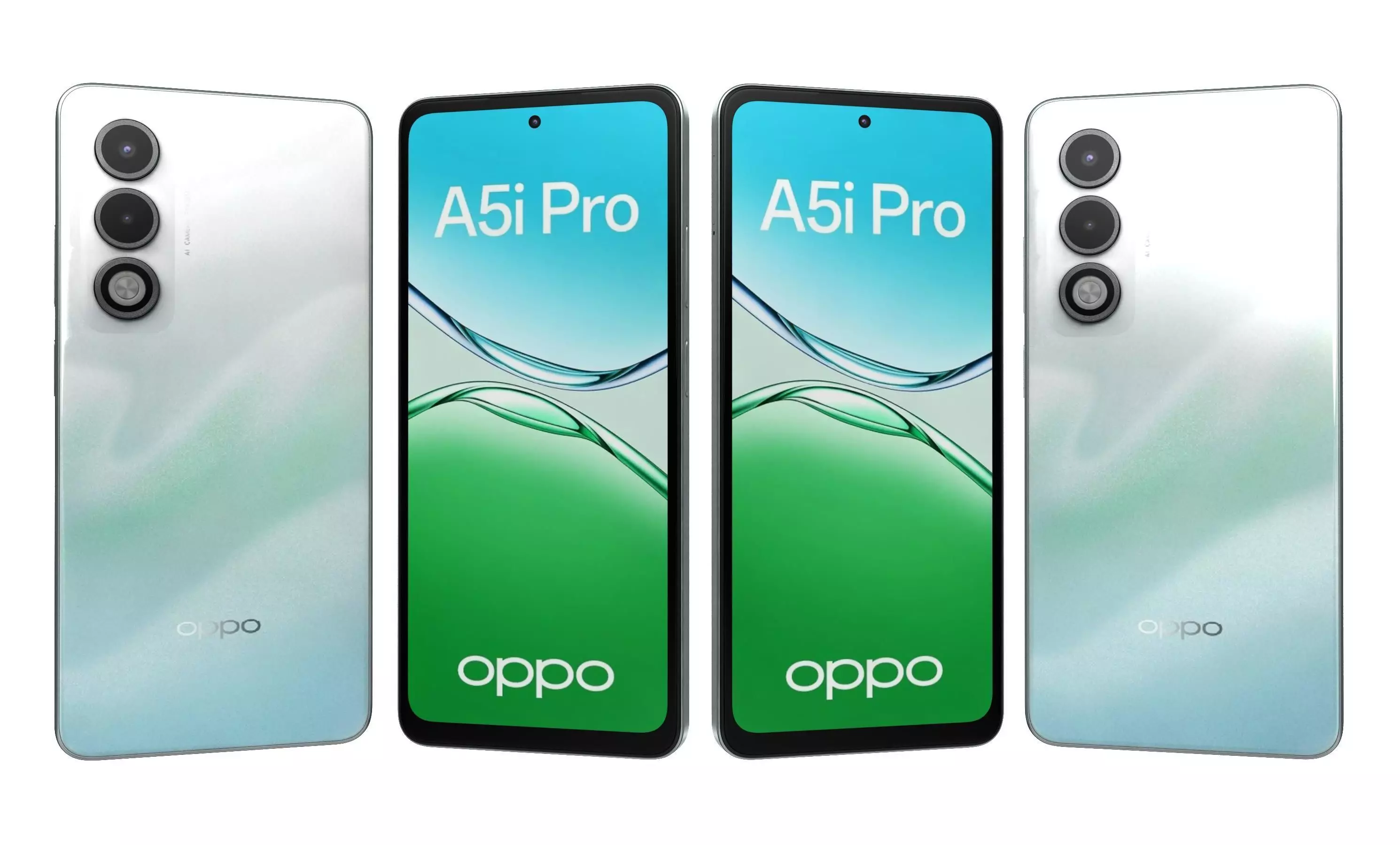 OPPO A5i Pro 5G Breeze Blue 3D model_3