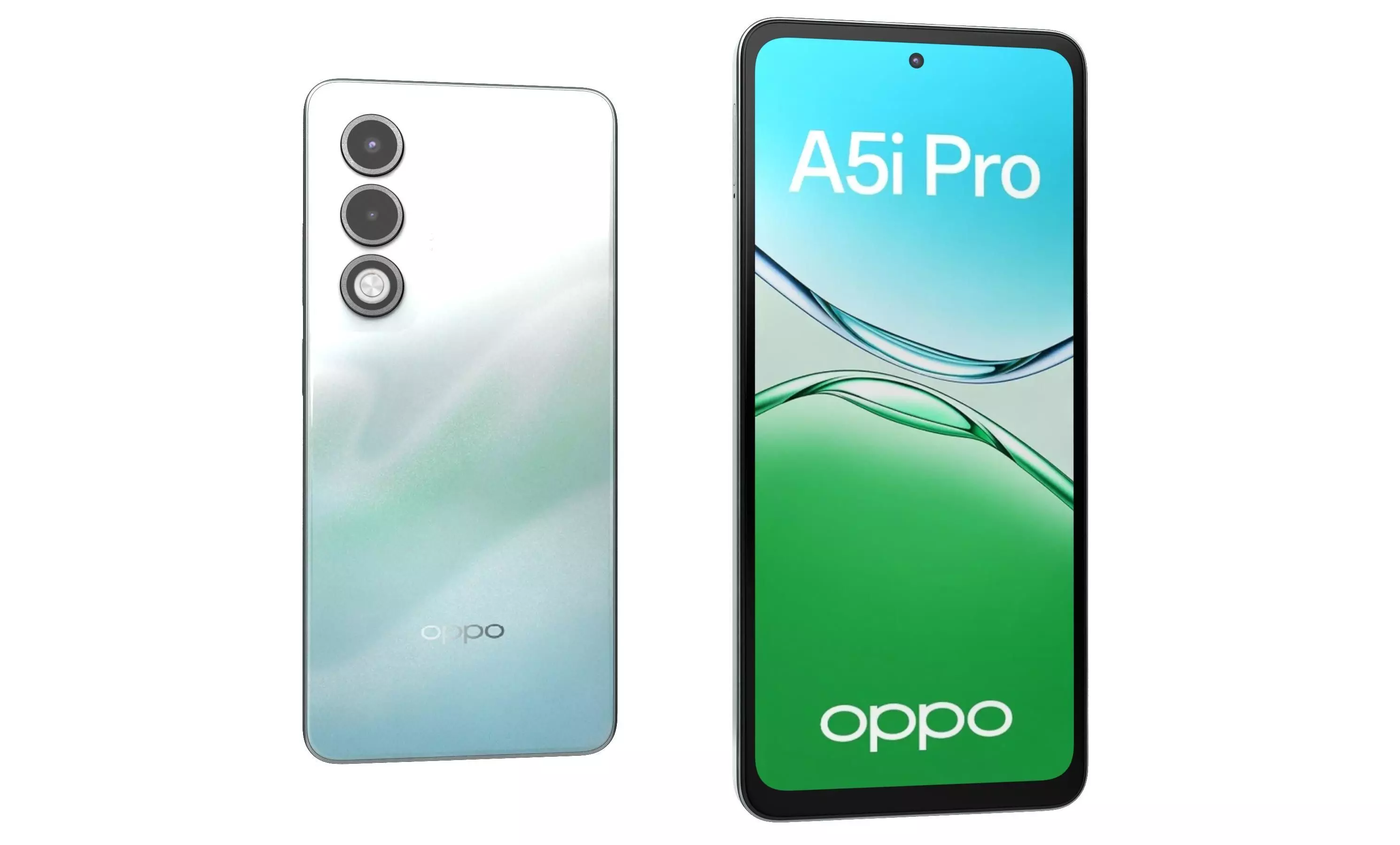 OPPO A5i Pro 5G Breeze Blue 3D model_2