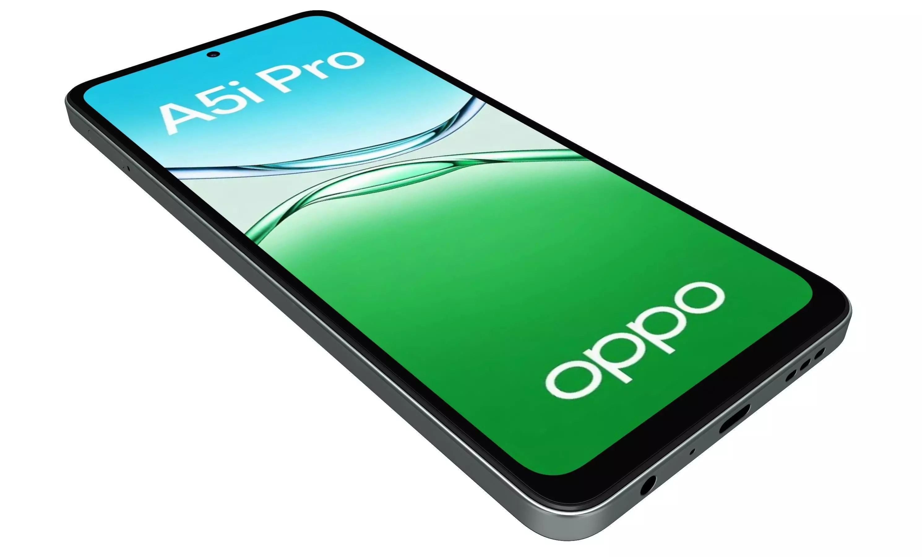 OPPO A5i Pro 5G Breeze Blue 3D model_9