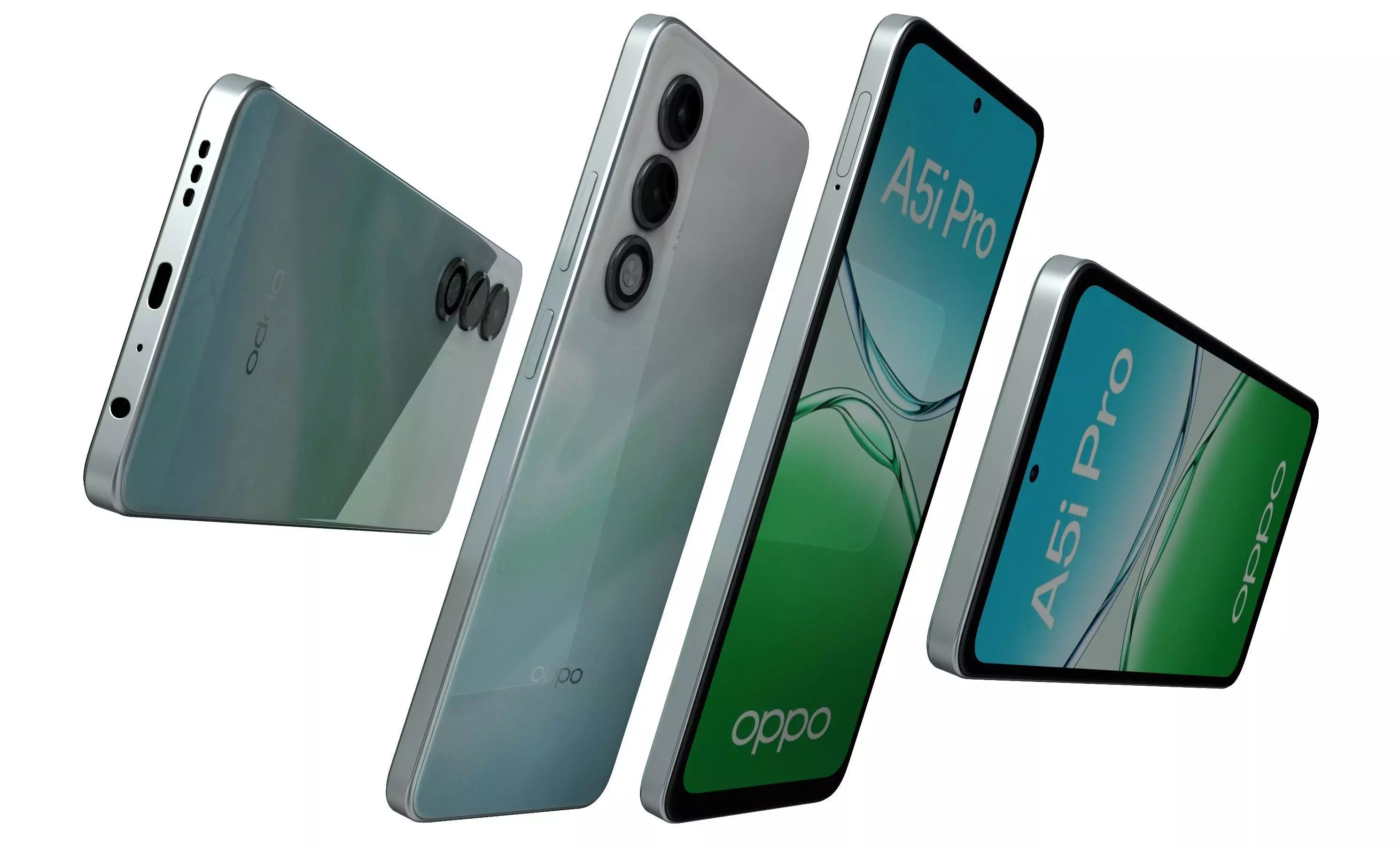 OPPO A5i Pro 5G Breeze Blue 3D model_6