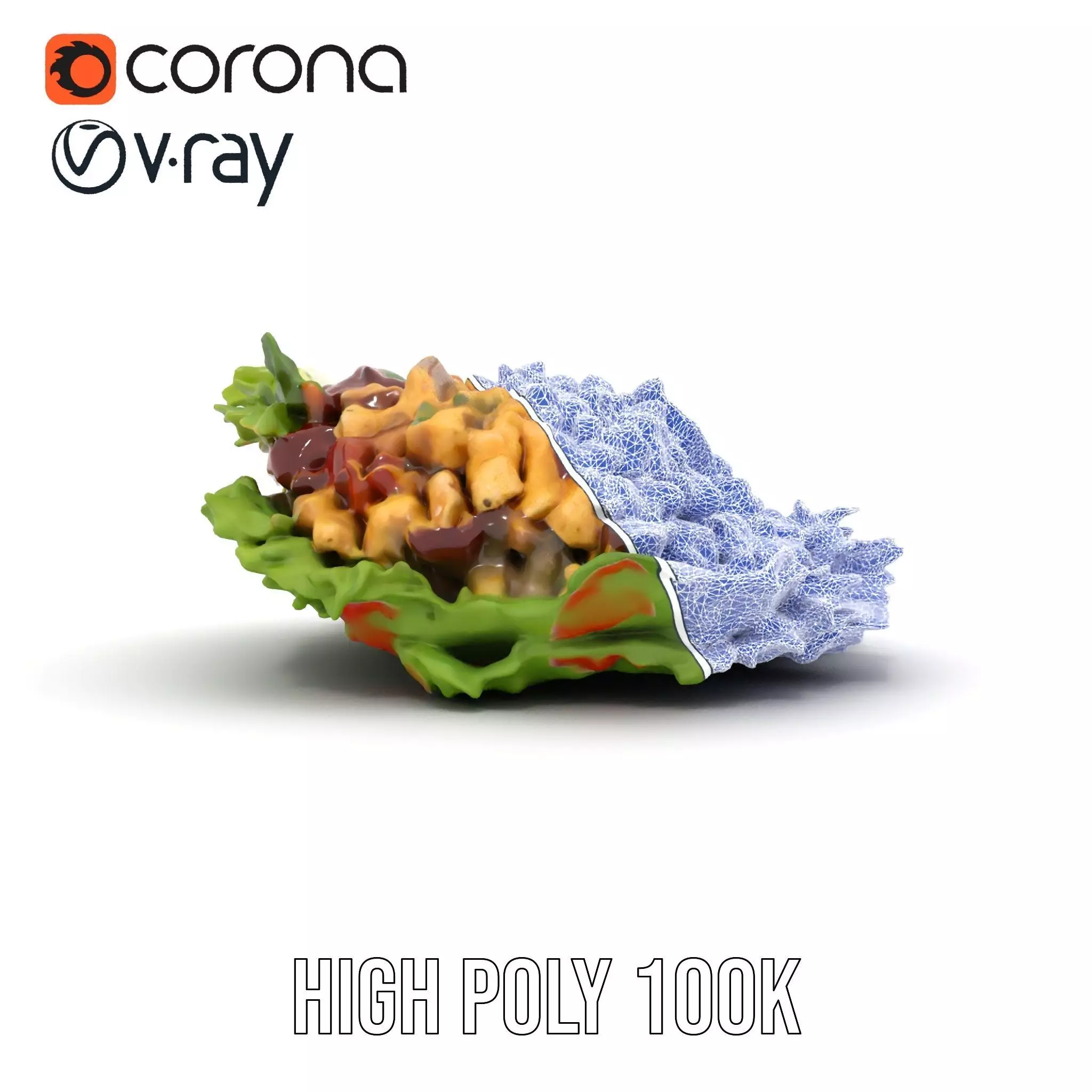 Crisp Cobb Salad model pack Low-poly 3D model_34