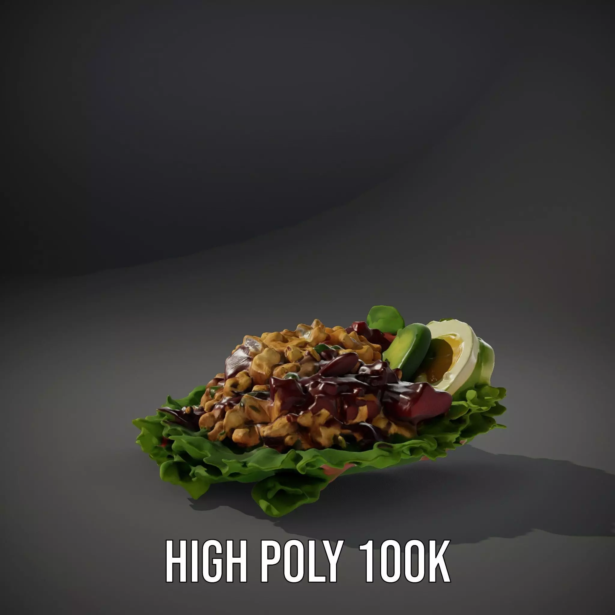 Crisp Cobb Salad model pack Low-poly 3D model_9