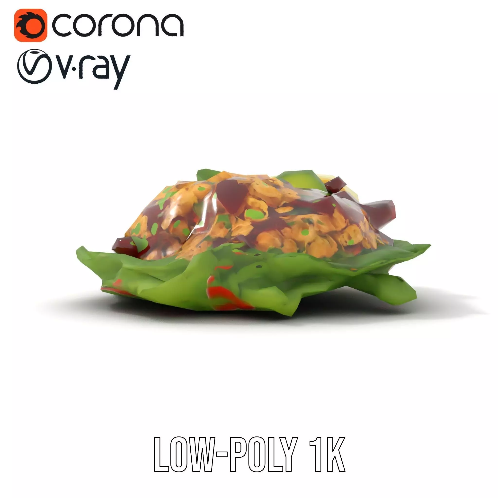 Crisp Cobb Salad model pack Low-poly 3D model_17