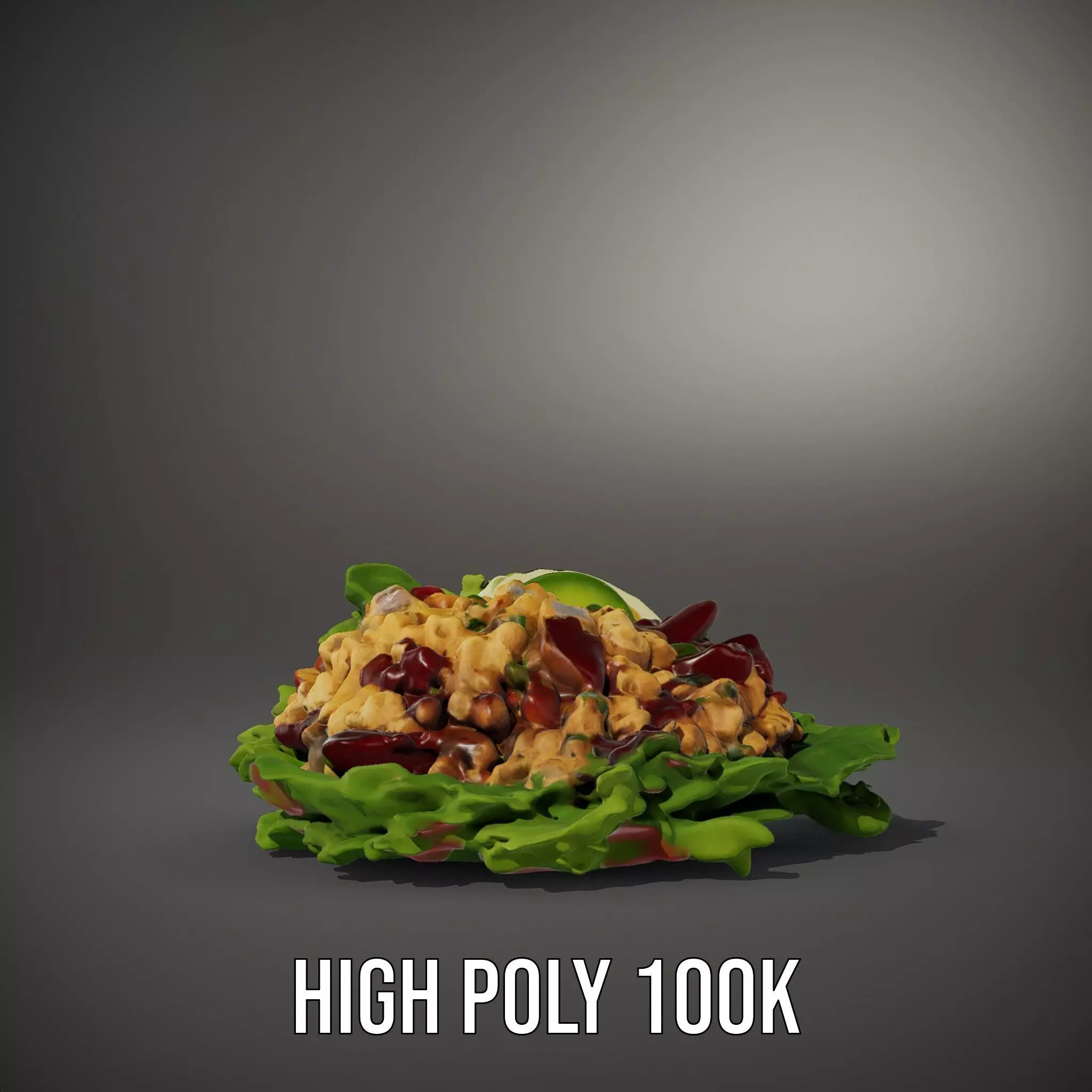 Crisp Cobb Salad model pack Low-poly 3D model_11