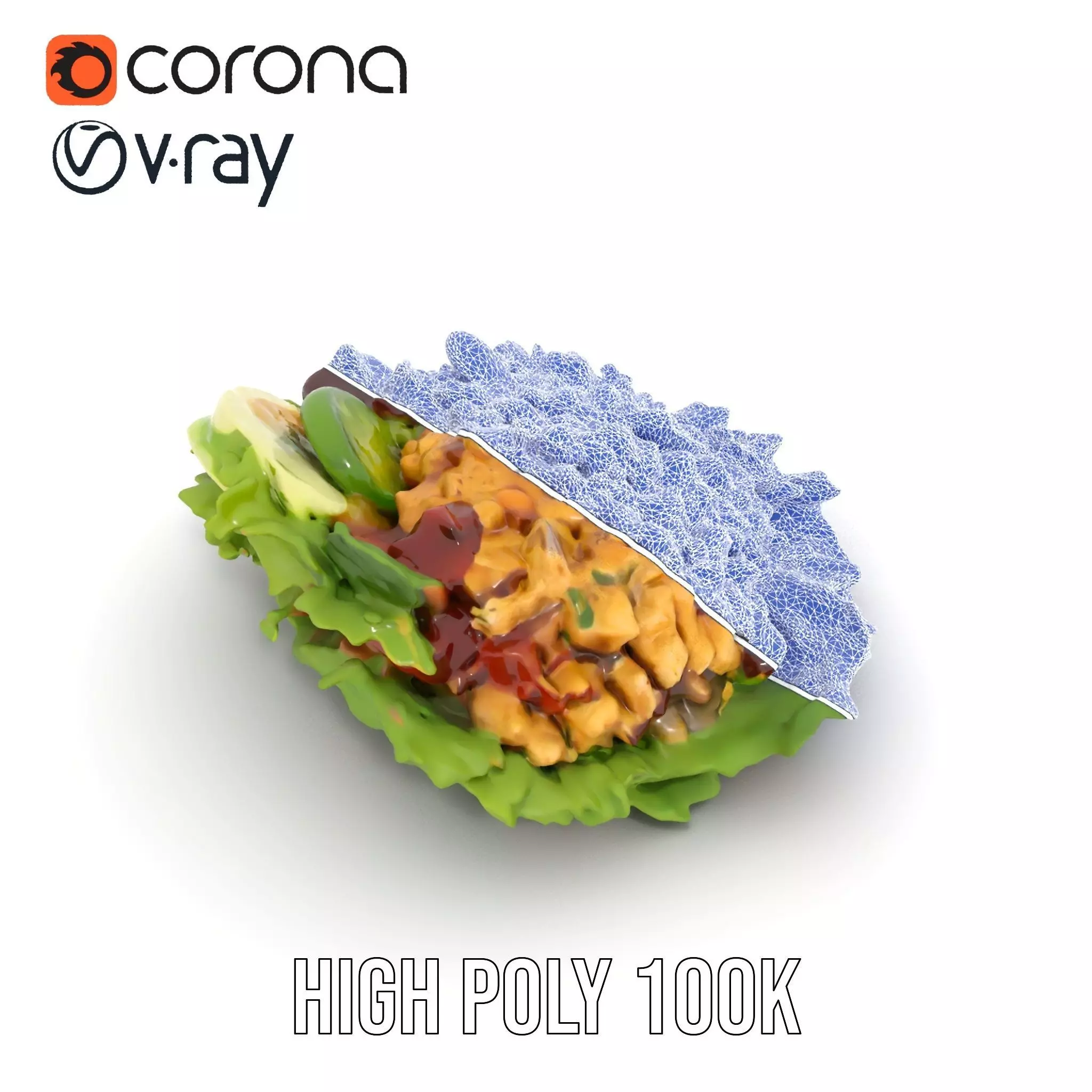 Crisp Cobb Salad model pack Low-poly 3D model_27