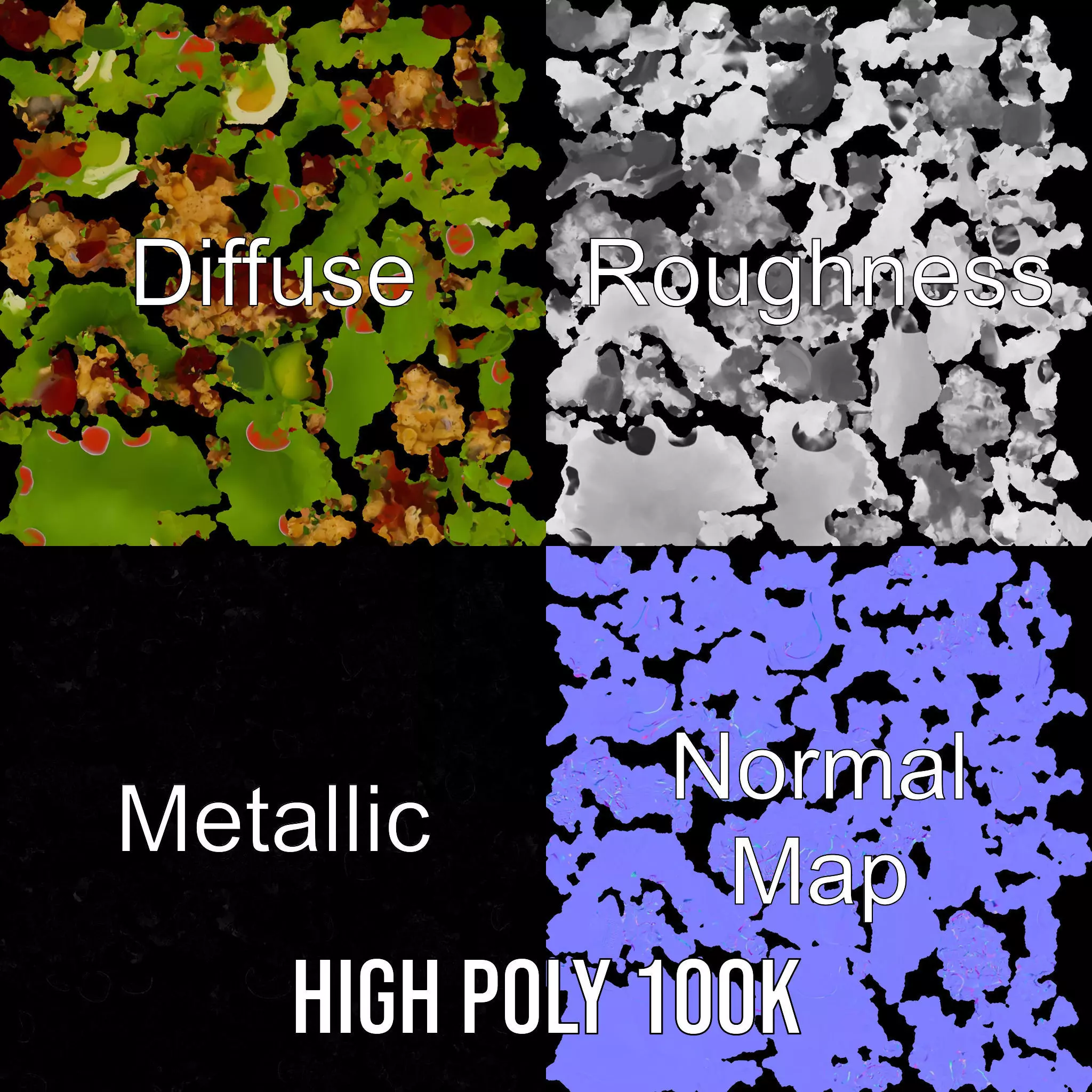 Crisp Cobb Salad model pack Low-poly 3D model_4