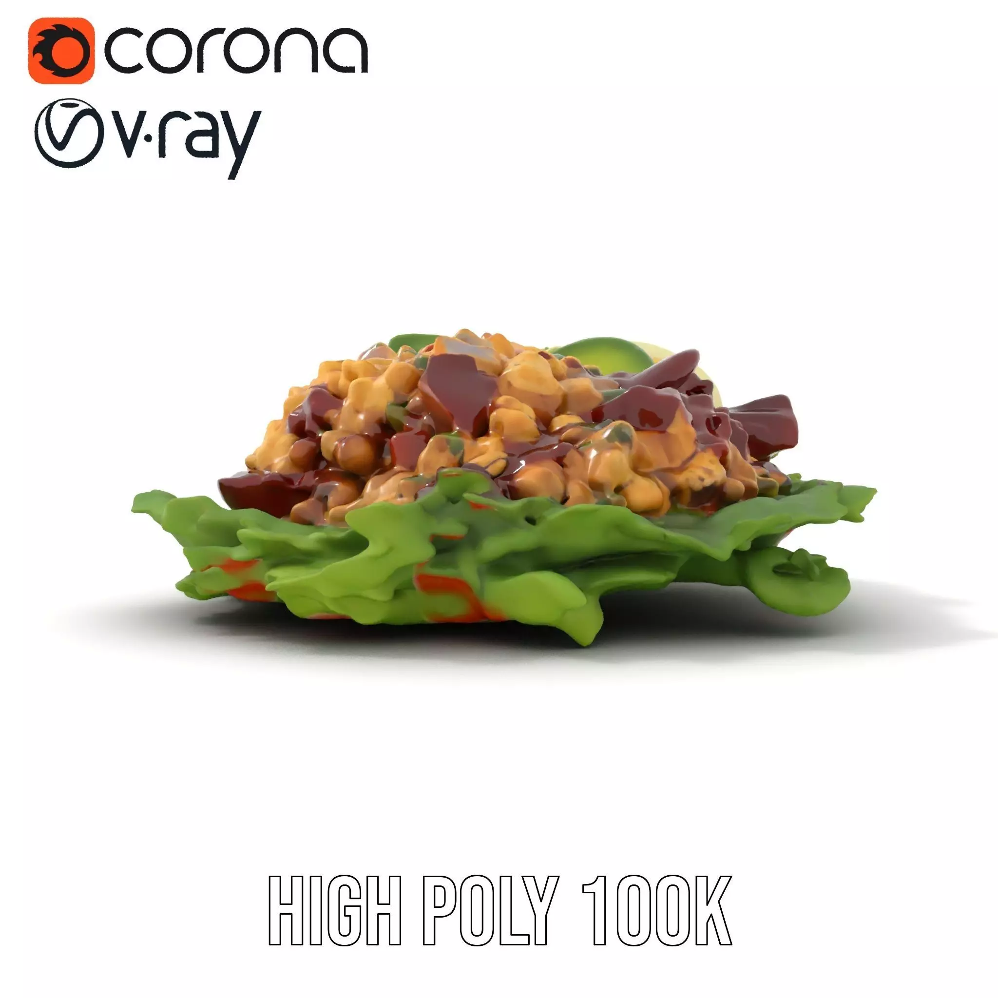 Crisp Cobb Salad model pack Low-poly 3D model_18