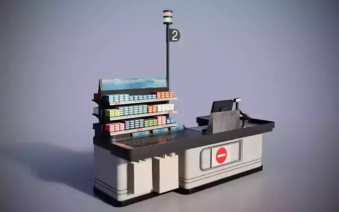 Supermarket checkout till