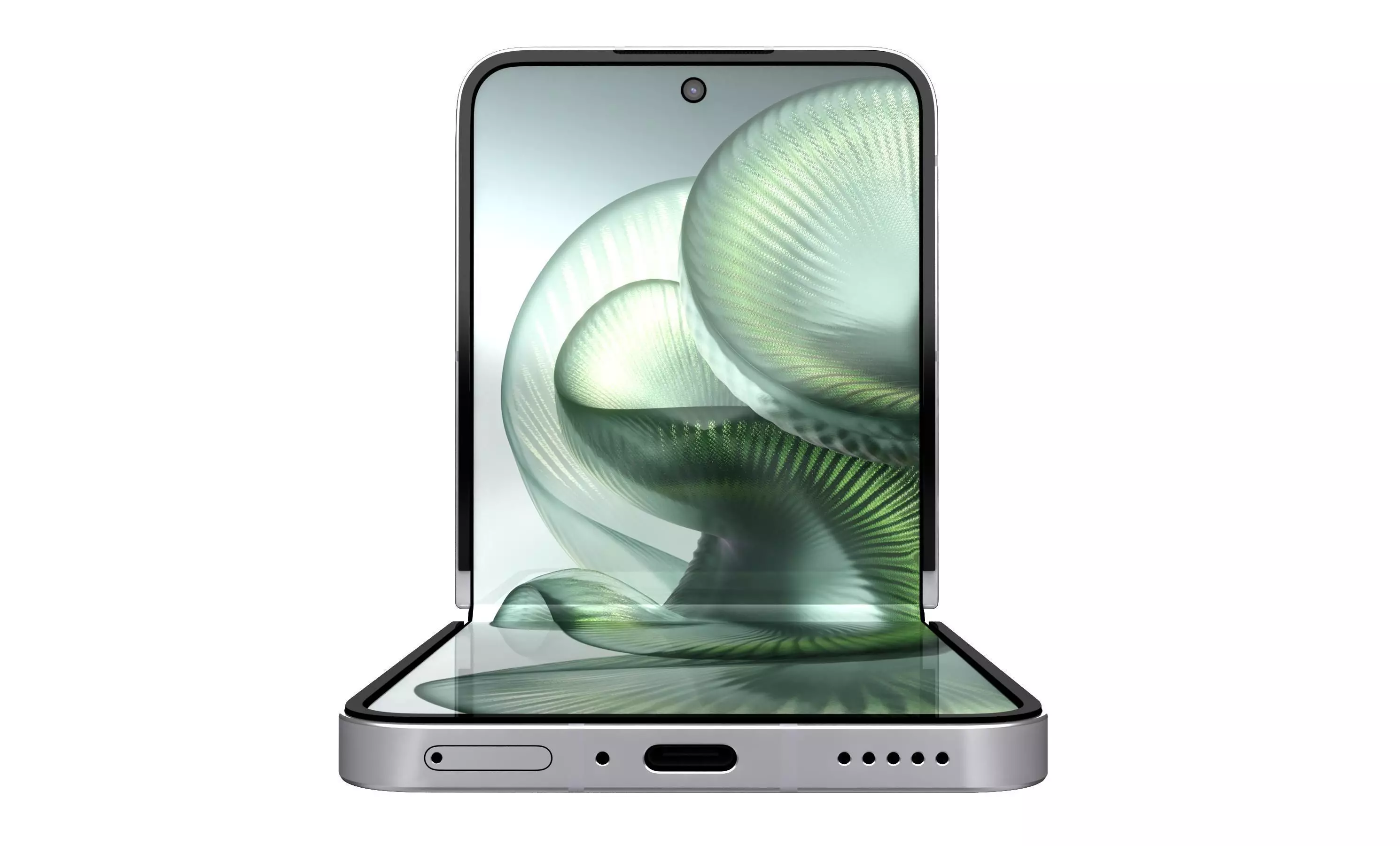 Xiaomi MIX Flip 2 Shadow Cyan 3D model_3