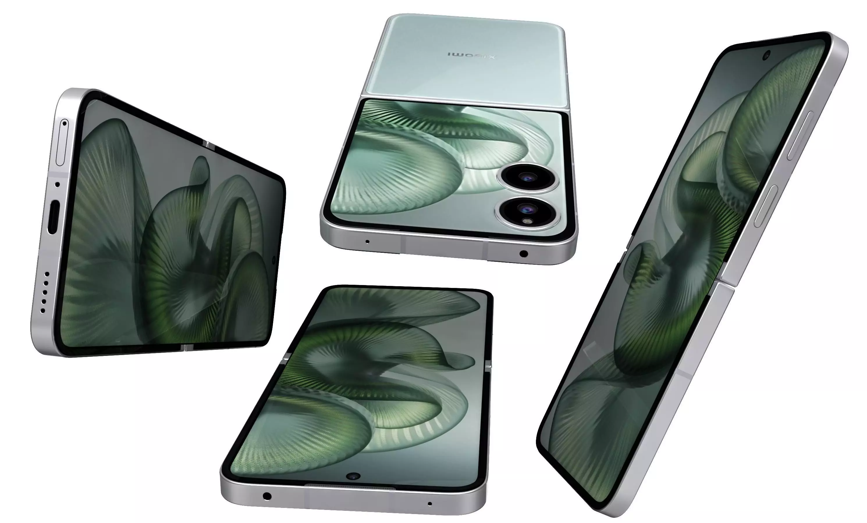 Xiaomi MIX Flip 2 Shadow Cyan 3D model_14