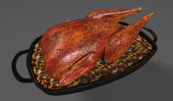 Roasted Pheasant  3D model