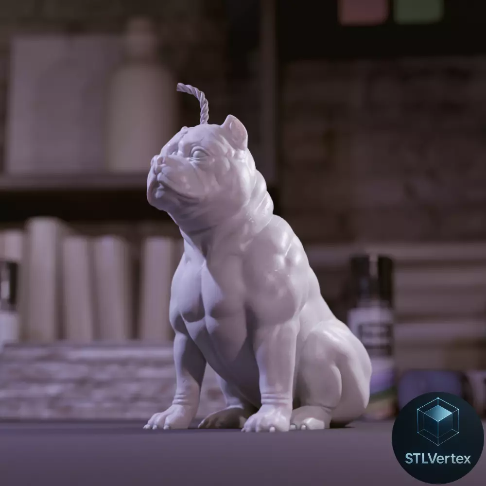 BULL DOG 3D Printable Model 3D print model