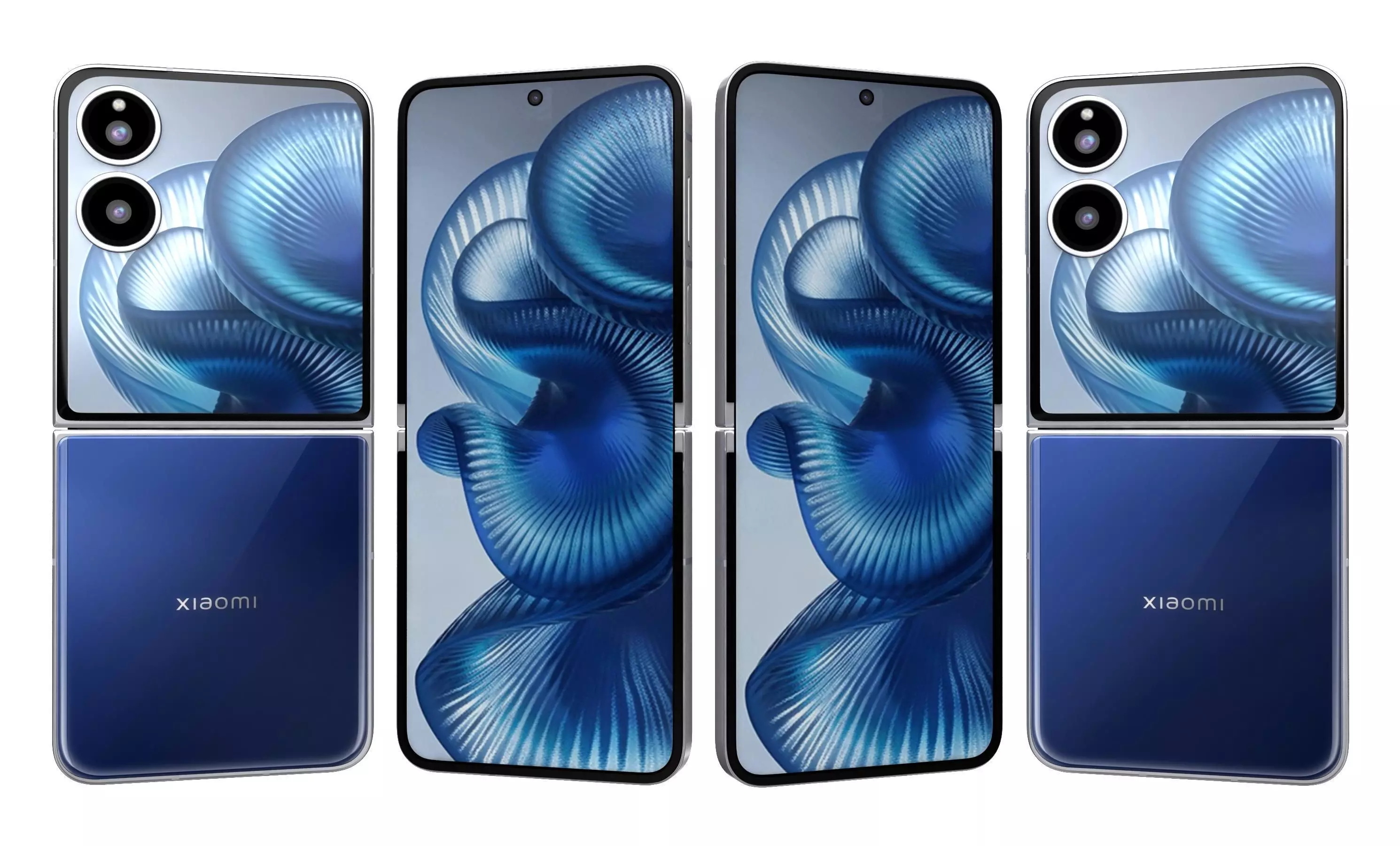 Xiaomi MIX Flip 2 Deep Sea Blue 3D model_3
