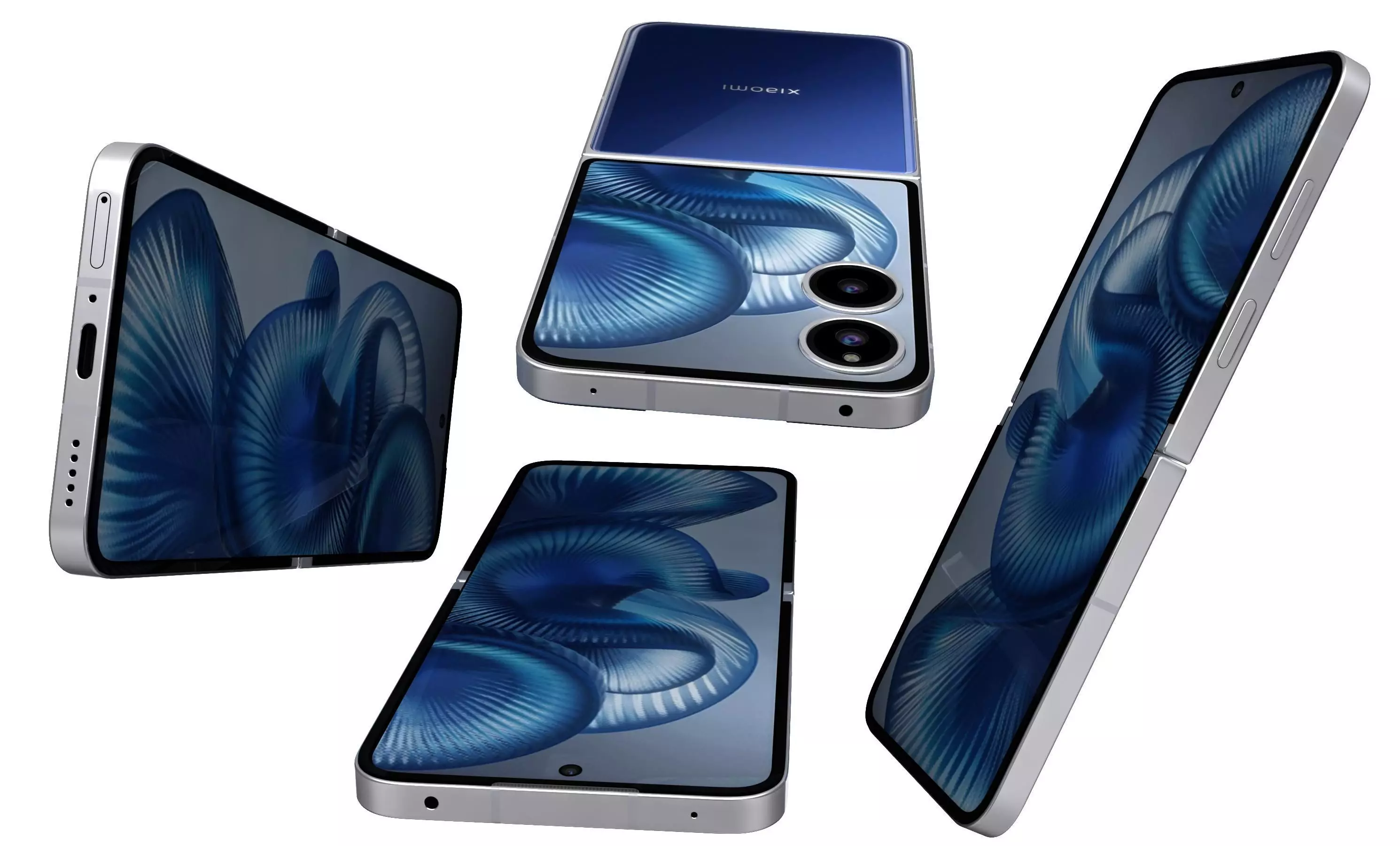 Xiaomi MIX Flip 2 Deep Sea Blue 3D model_12