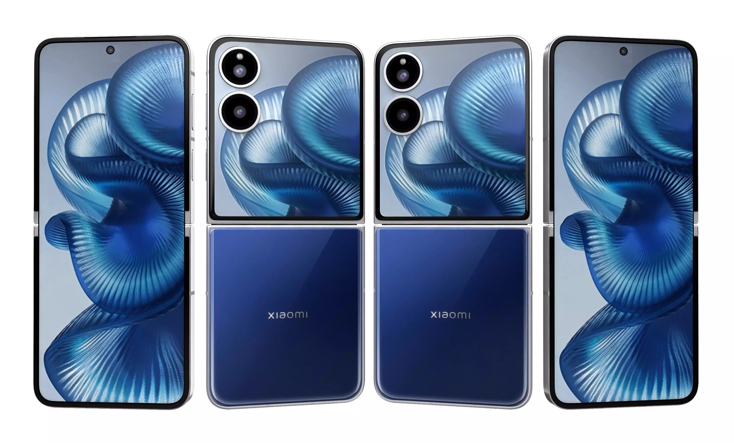 Xiaomi MIX Flip 2 Deep Sea Blue 3D model_1