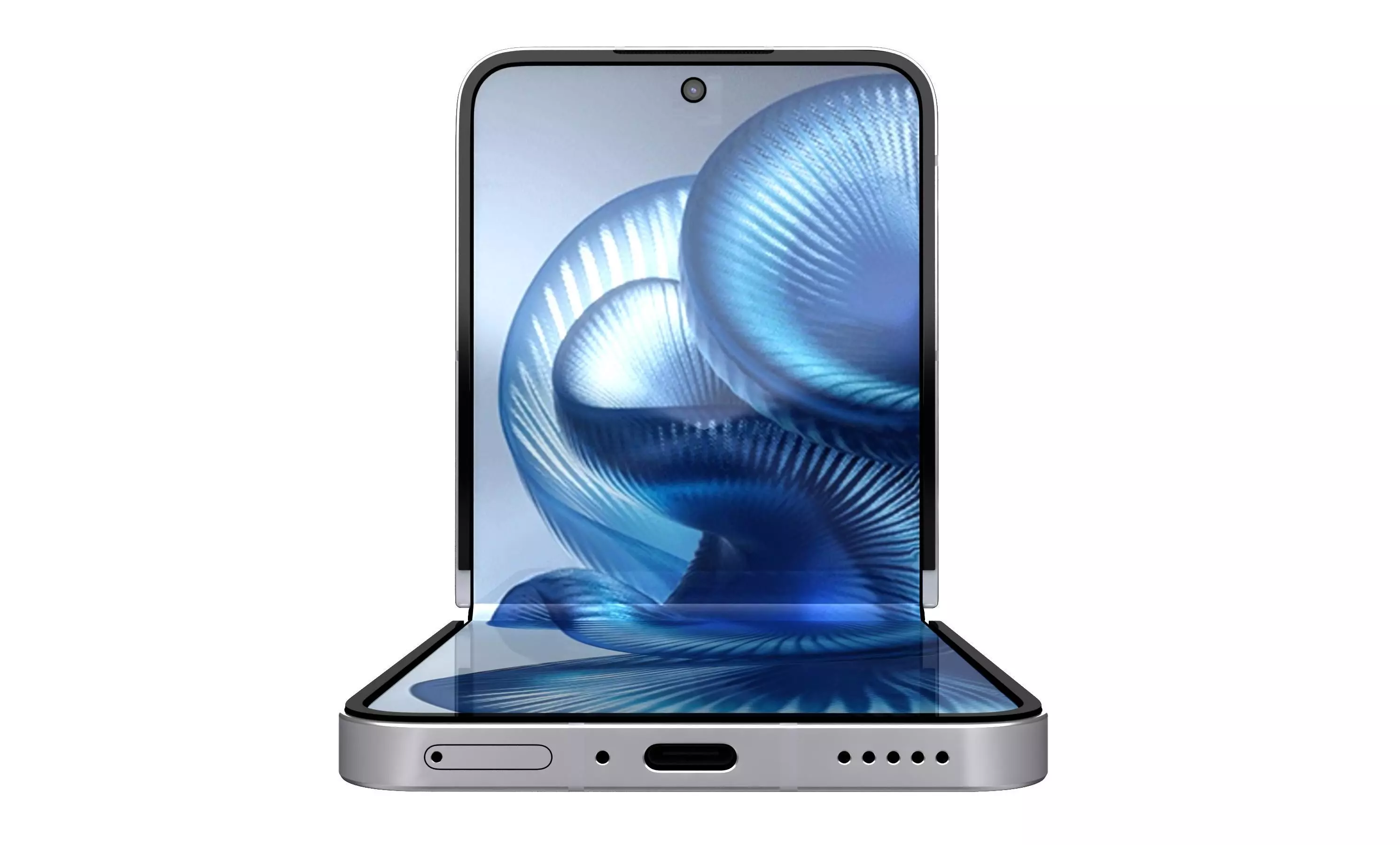 Xiaomi MIX Flip 2 Deep Sea Blue 3D model_2