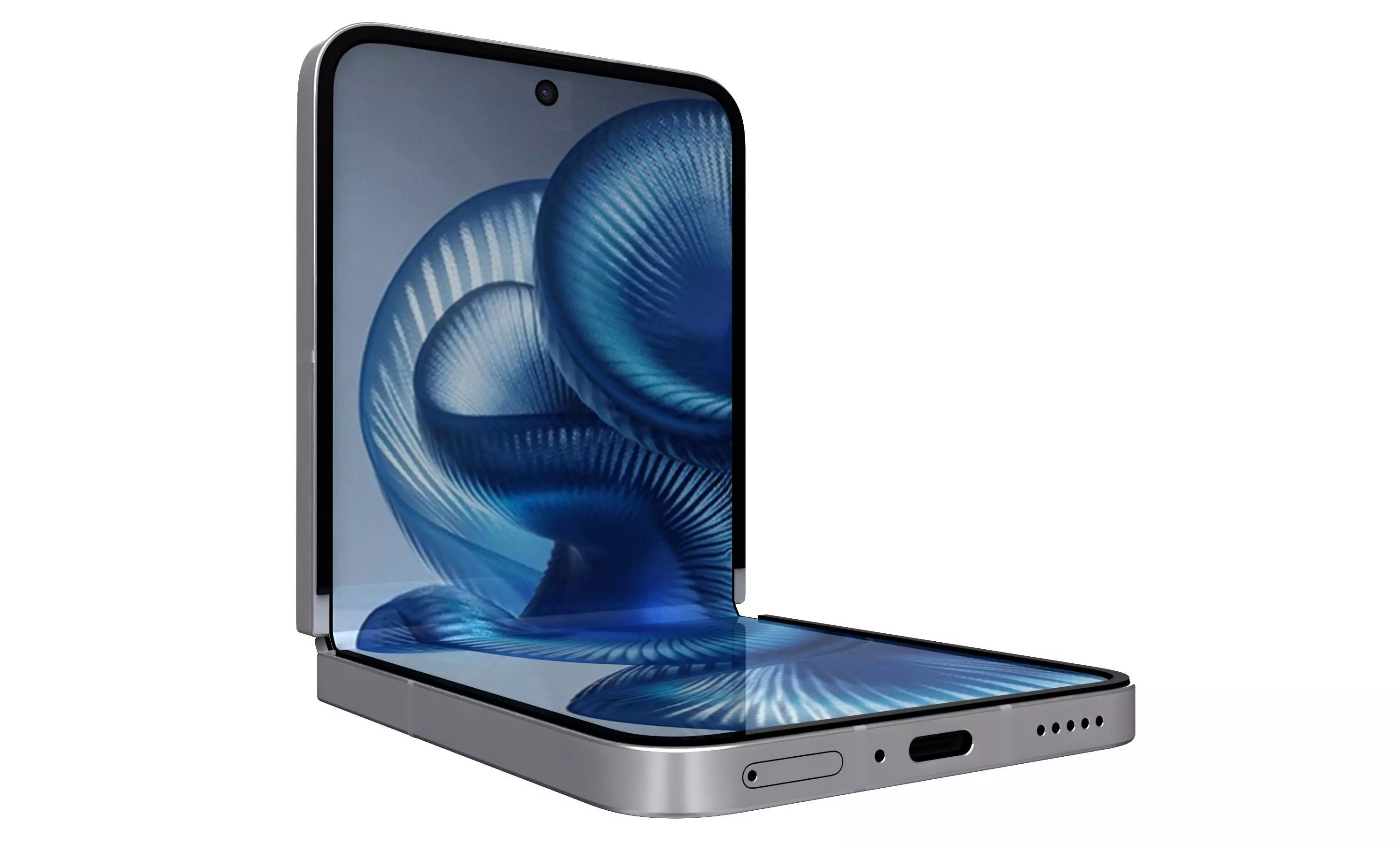 Xiaomi MIX Flip 2 Deep Sea Blue 3D model_11