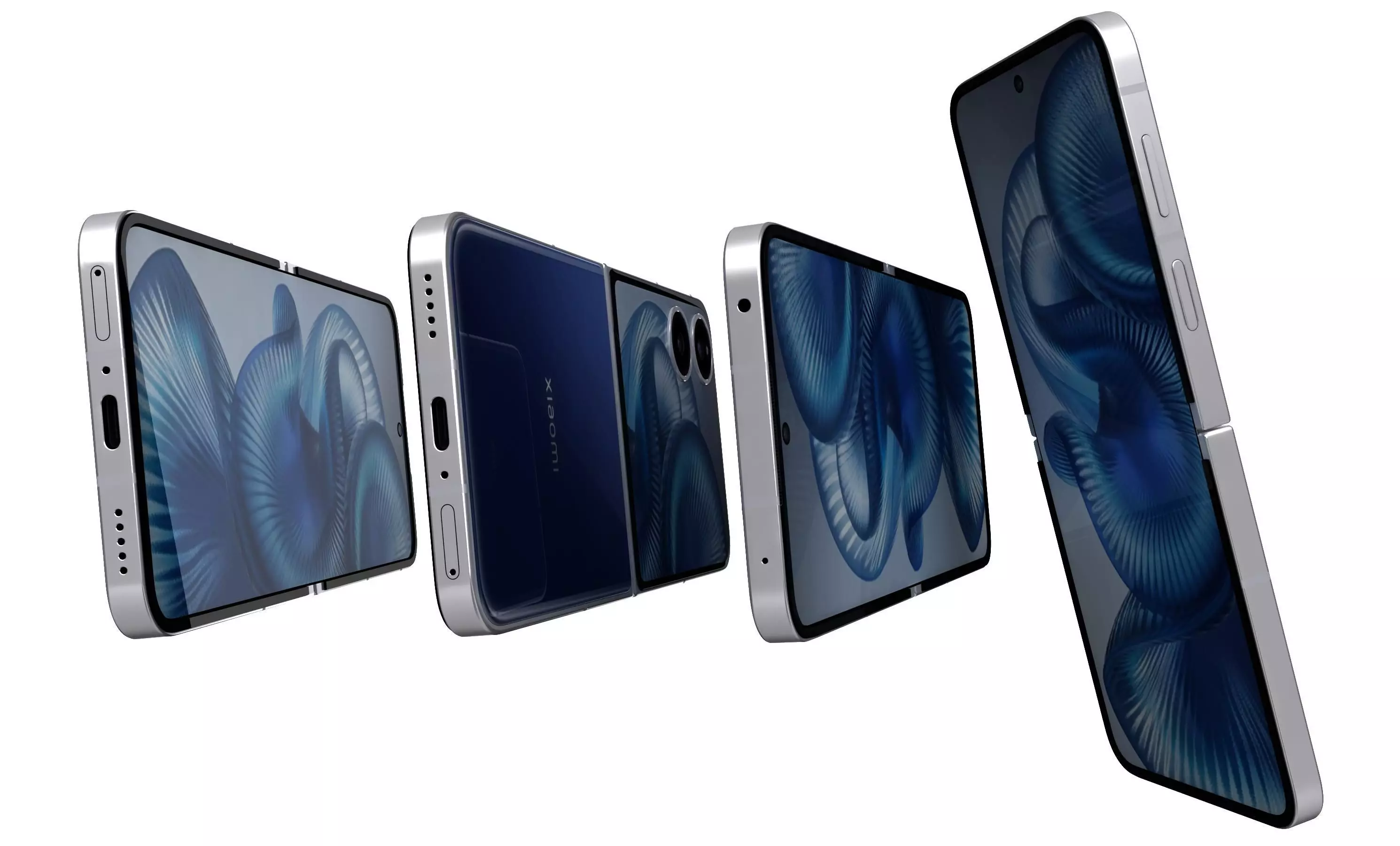 Xiaomi MIX Flip 2 Deep Sea Blue 3D model_10