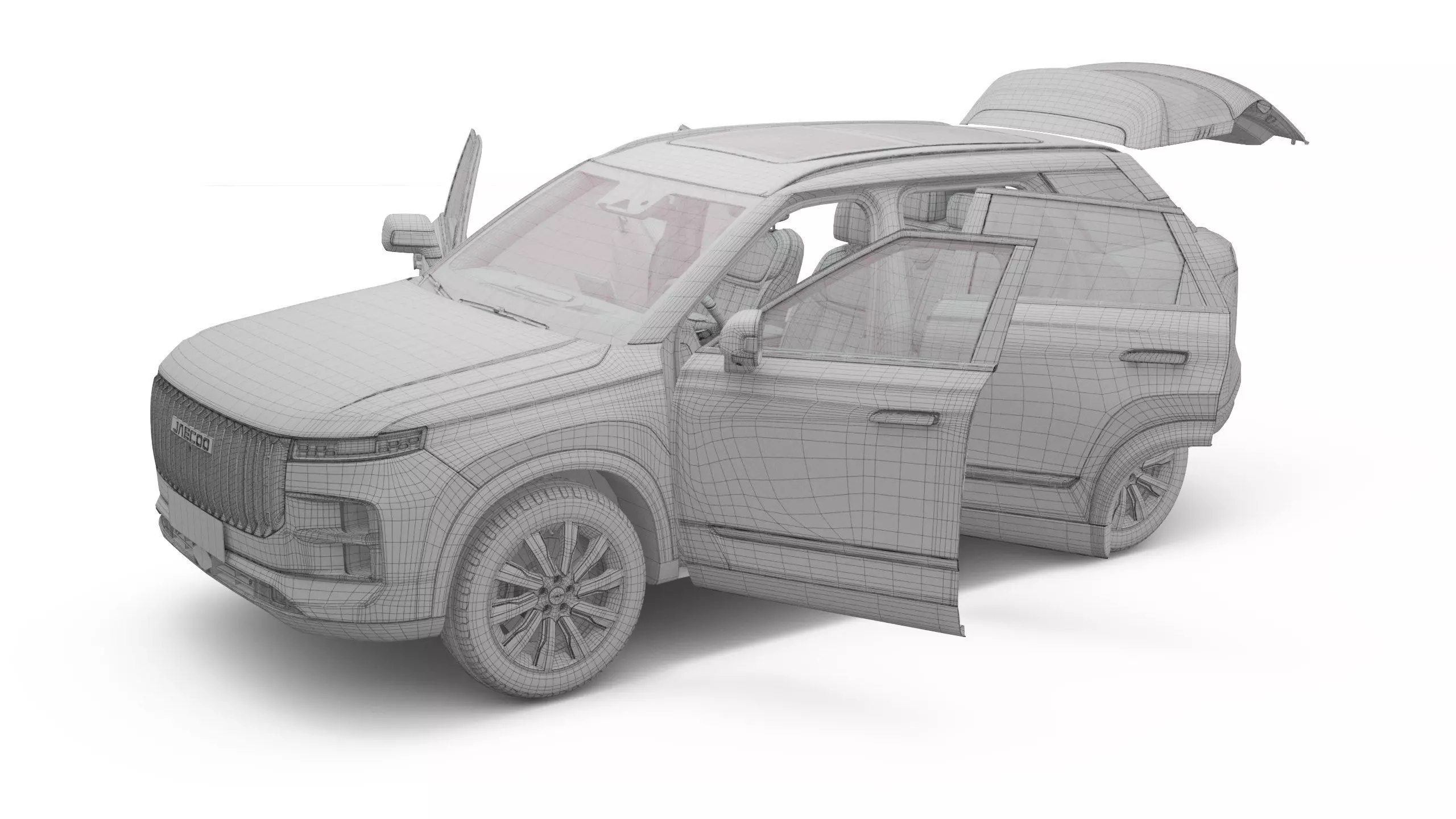 2025 Jaecoo J7 With Interior 3D model_22
