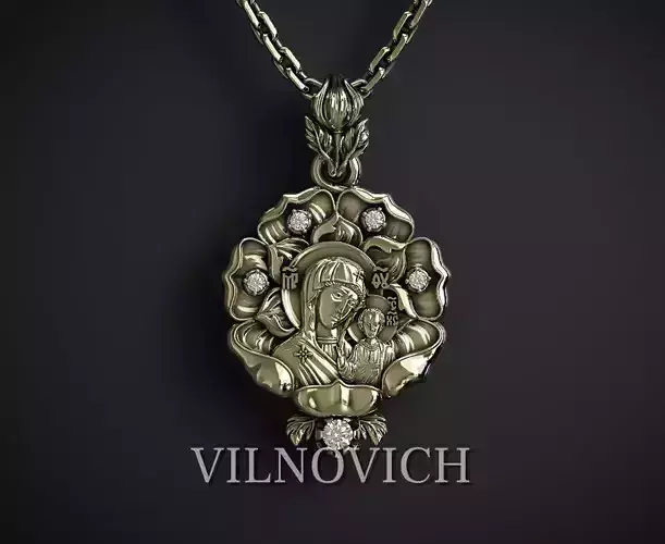 THE KAZAN MOTHER OF GOD PENDANT 