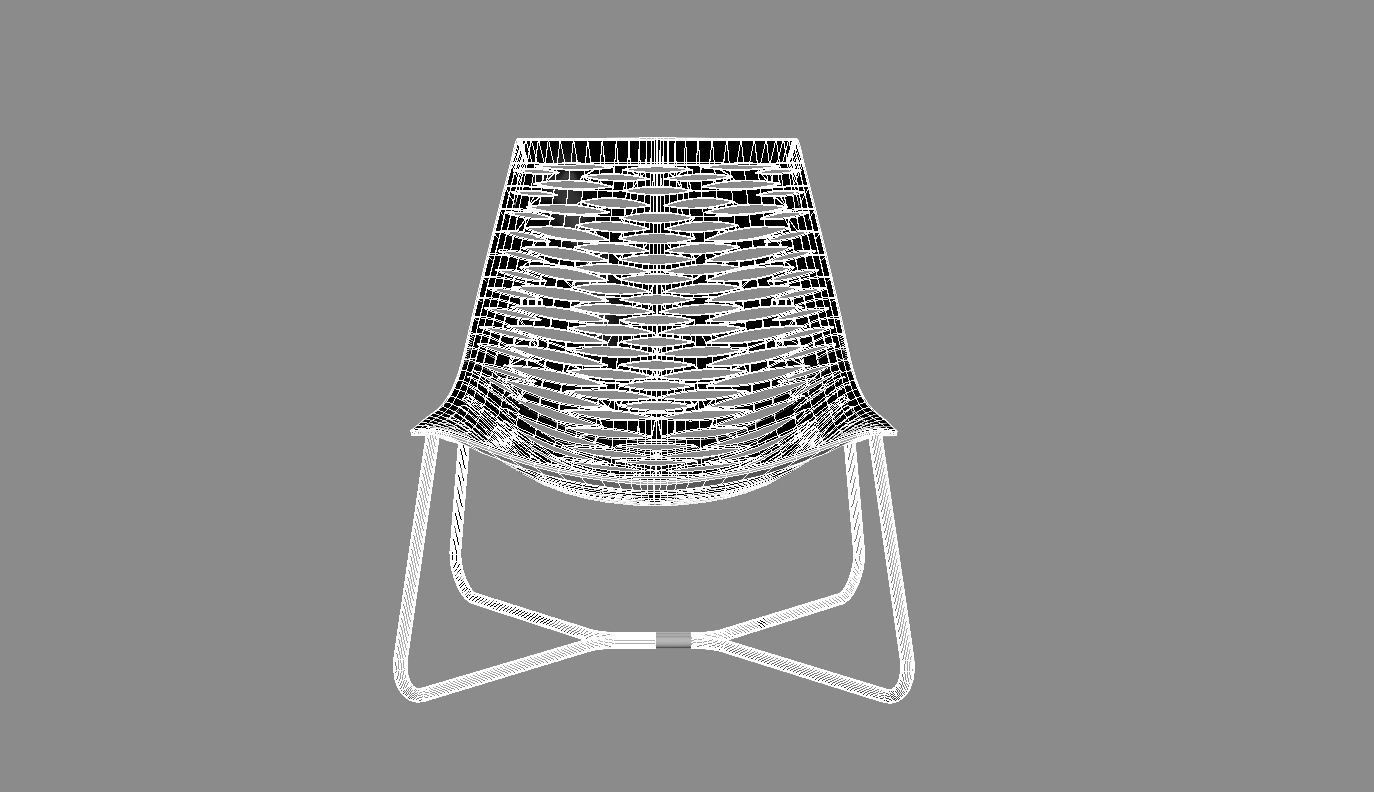 York Lounge Chair by Modloft 3D model_3