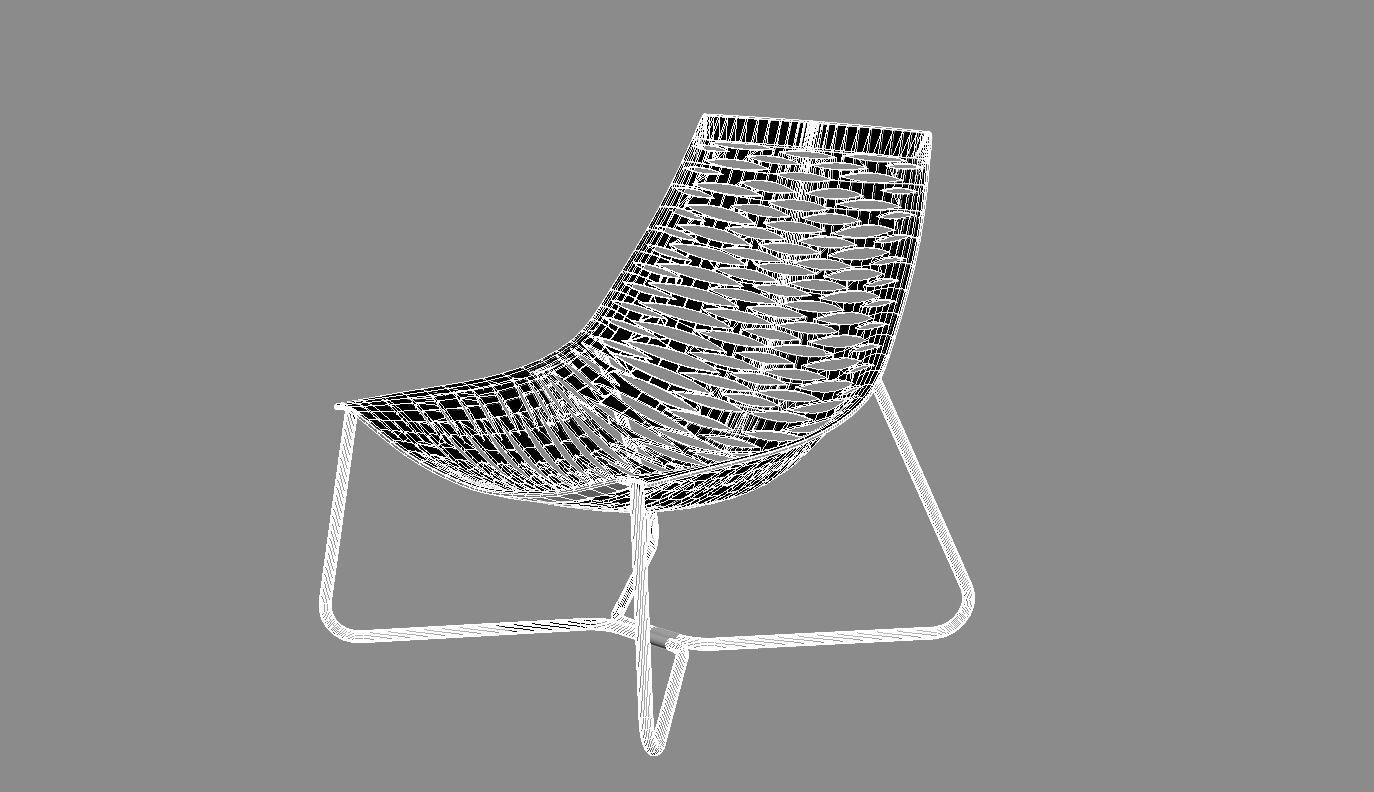 York Lounge Chair by Modloft 3D model_2