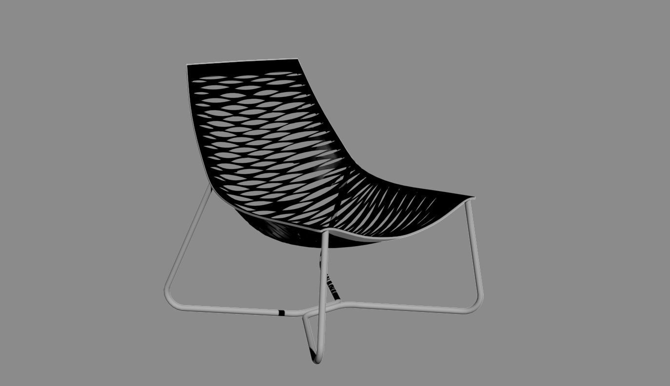 York Lounge Chair by Modloft 3D model_7