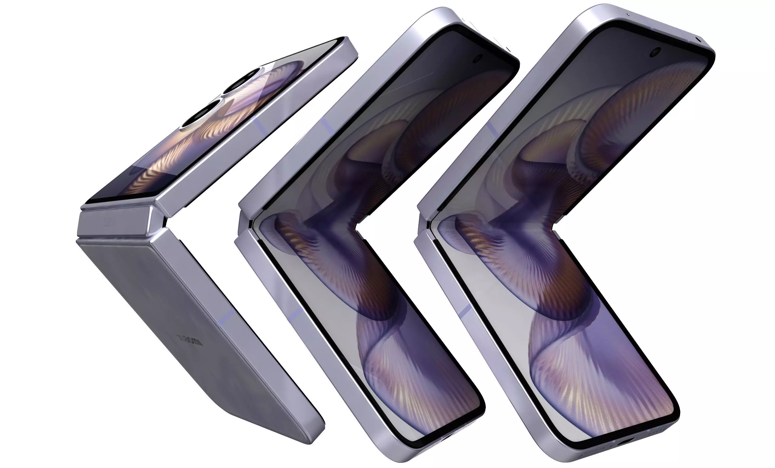 Xiaomi MIX Flip 2 Nebula Purple 3D model_11