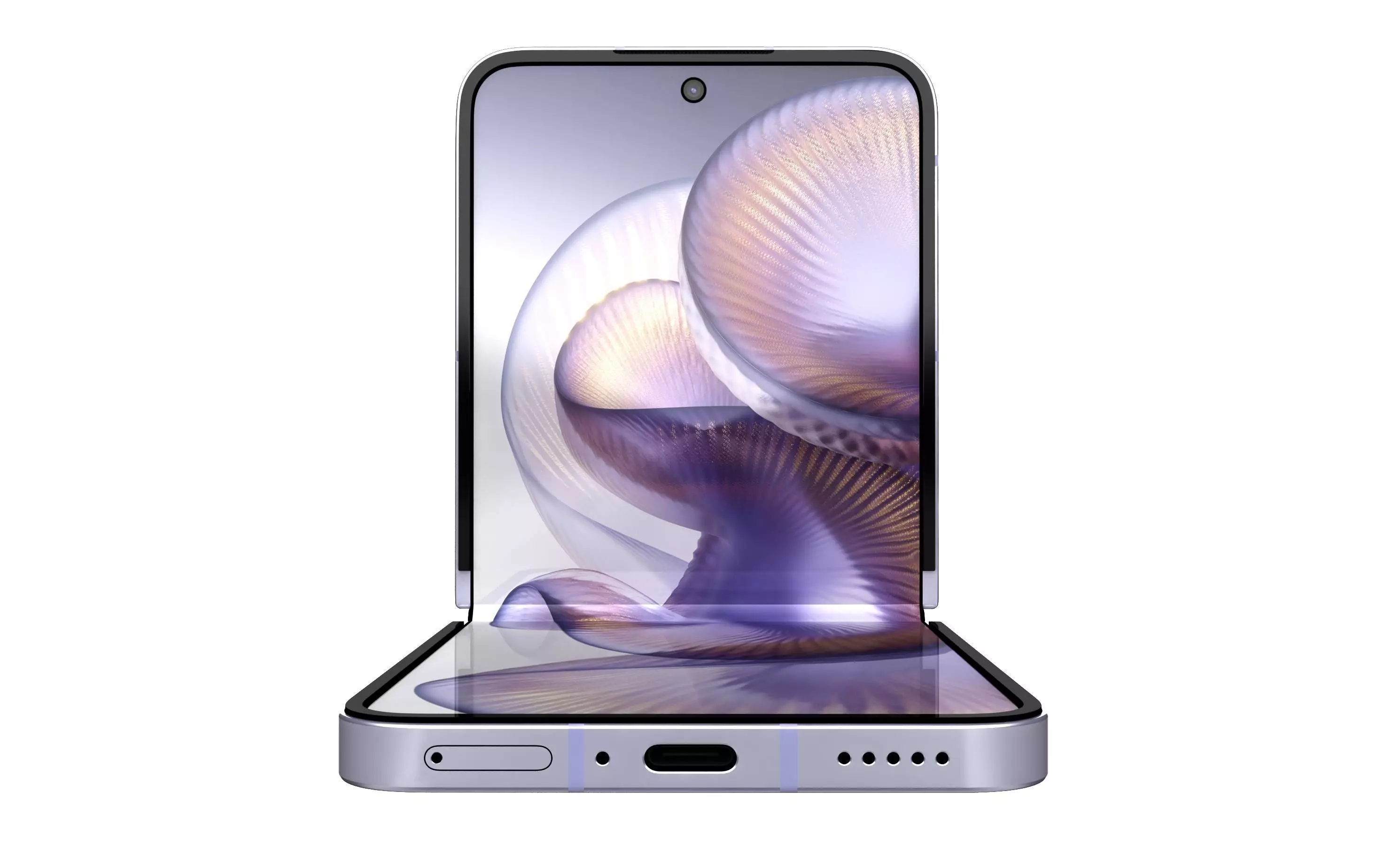 Xiaomi MIX Flip 2 Nebula Purple 3D model_2
