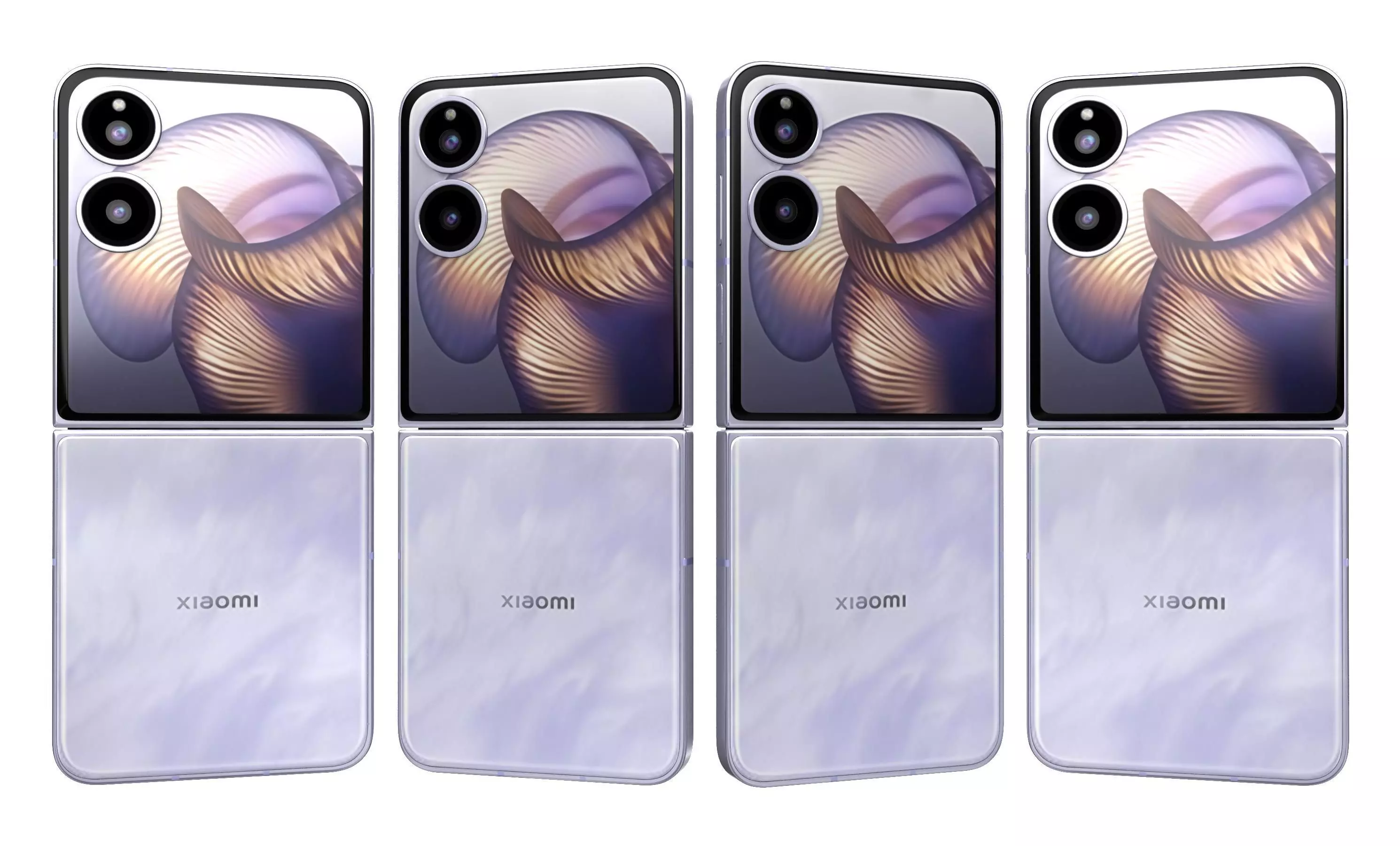 Xiaomi MIX Flip 2 Nebula Purple 3D model_32
