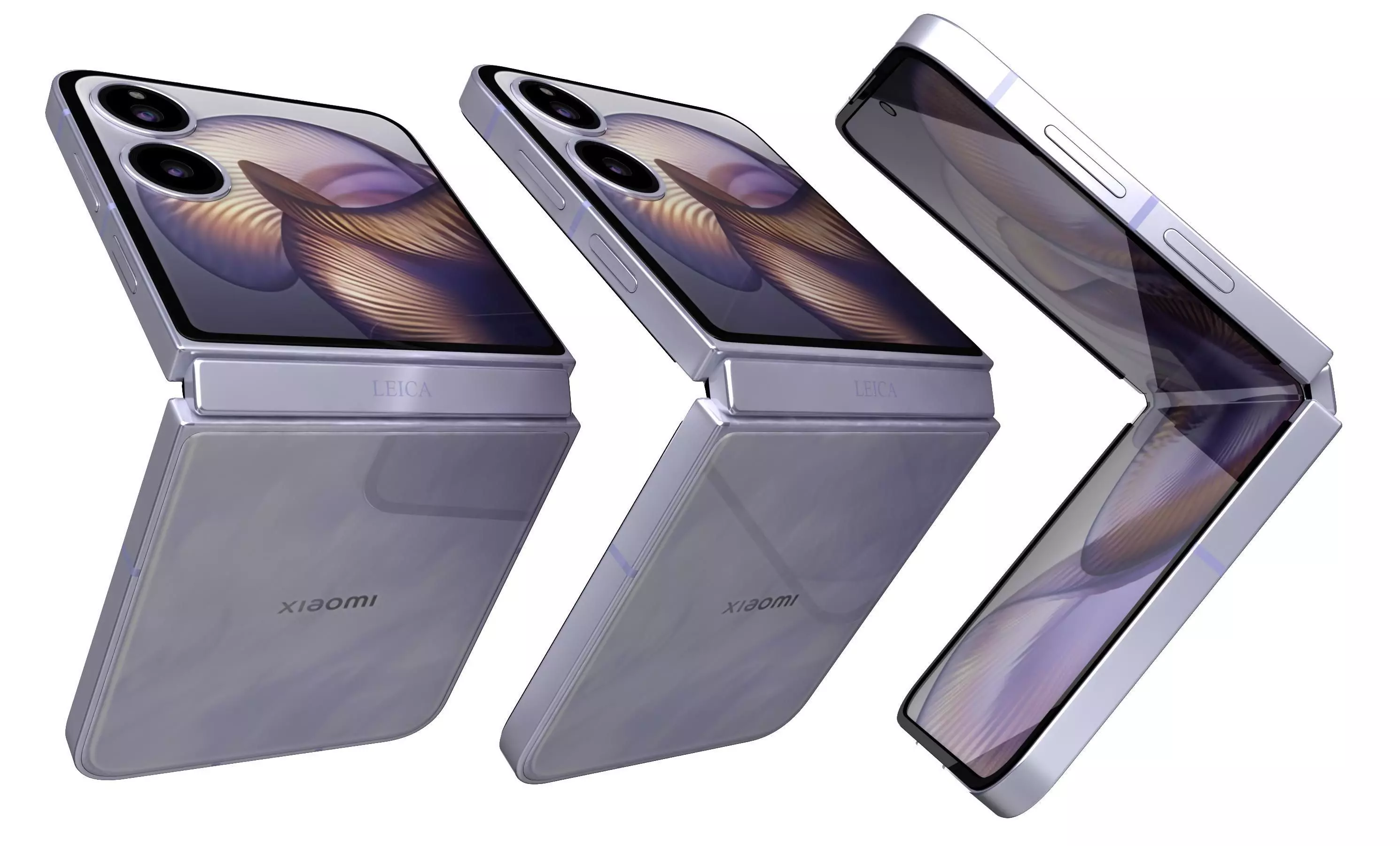 Xiaomi MIX Flip 2 Nebula Purple 3D model_16