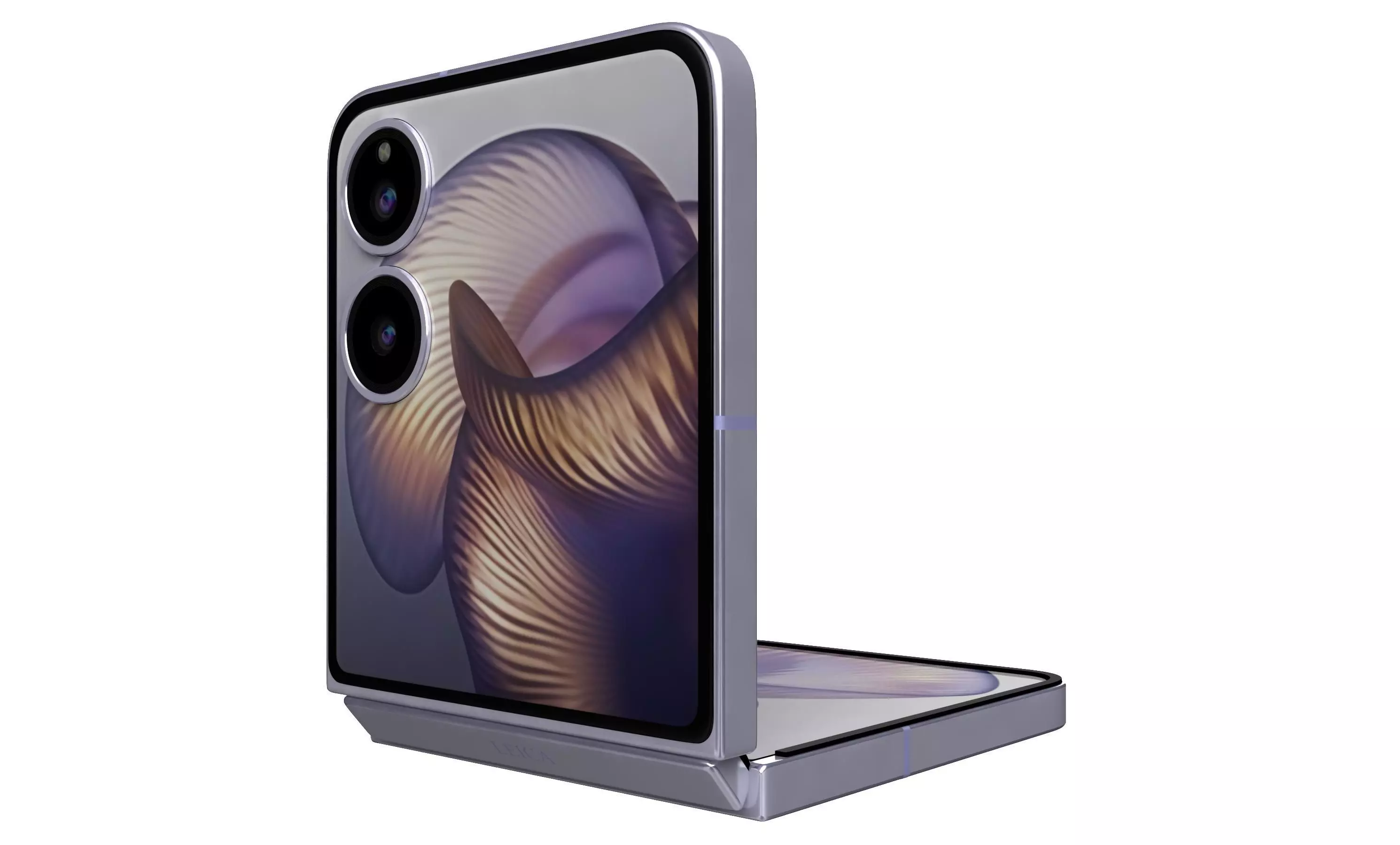 Xiaomi MIX Flip 2 Nebula Purple 3D model_4