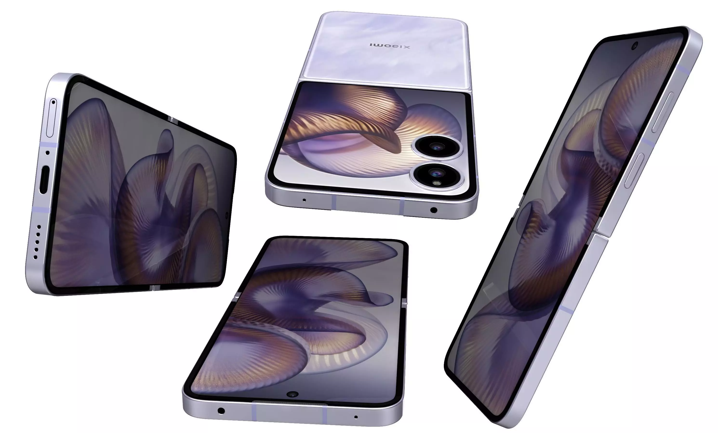 Xiaomi MIX Flip 2 Nebula Purple 3D model_19