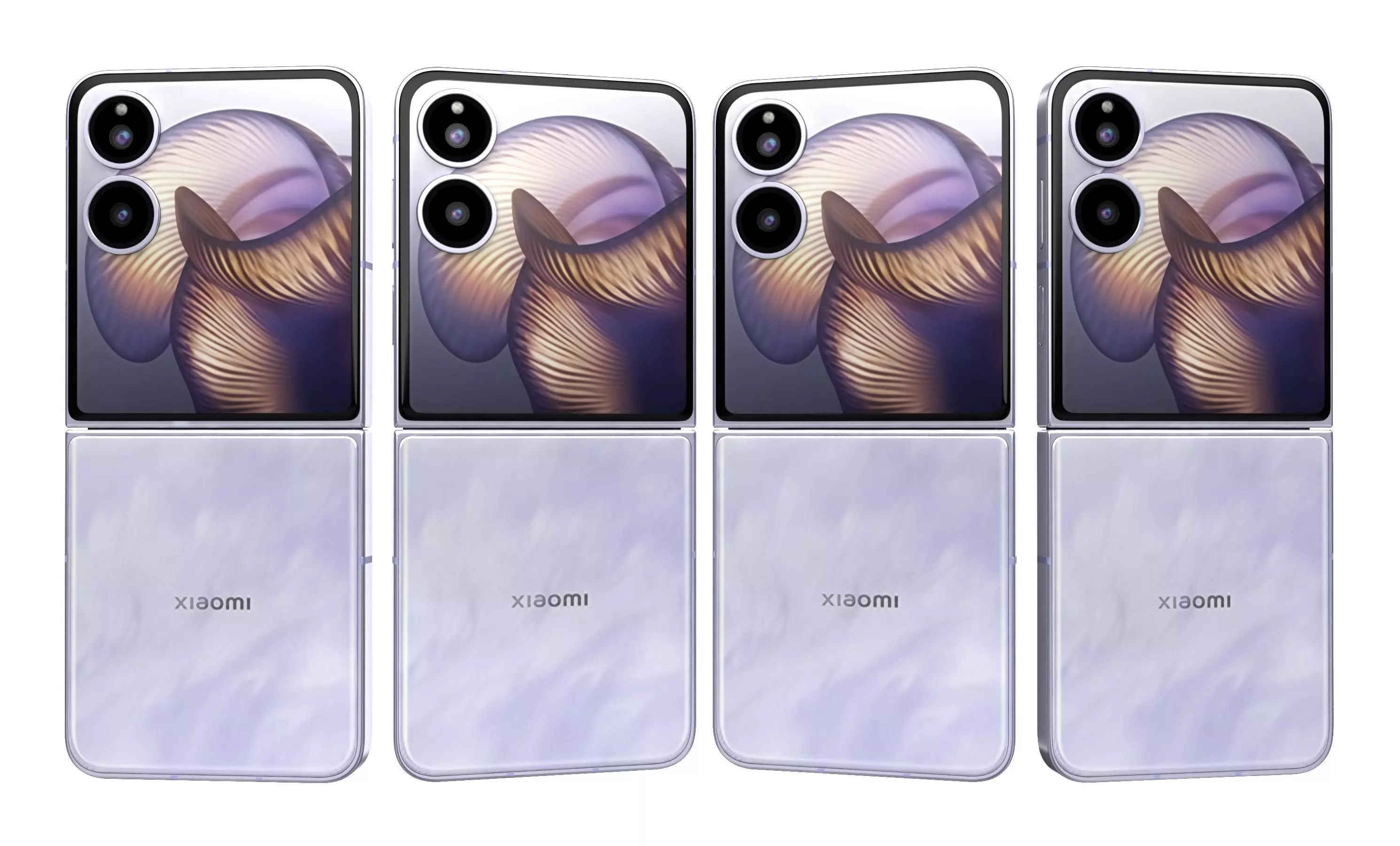 Xiaomi MIX Flip 2 Nebula Purple 3D model_10