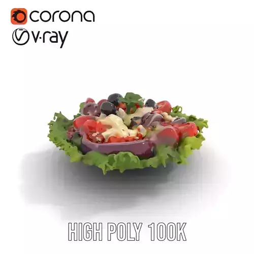 Greek Salad Freshness model pack Low-poly 3D model 7
