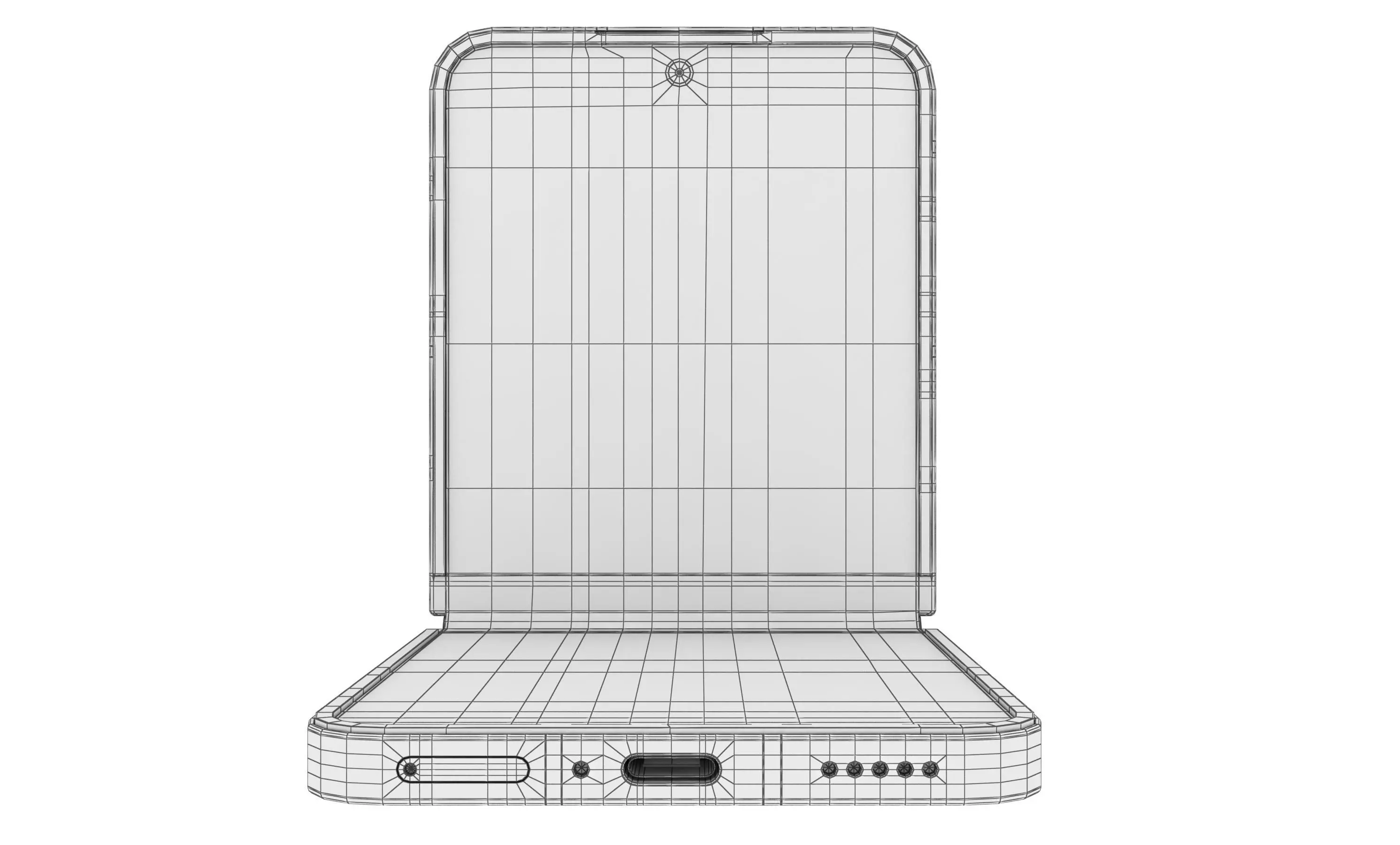 Xiaomi MIX Flip 2 Shell White 3D model_21