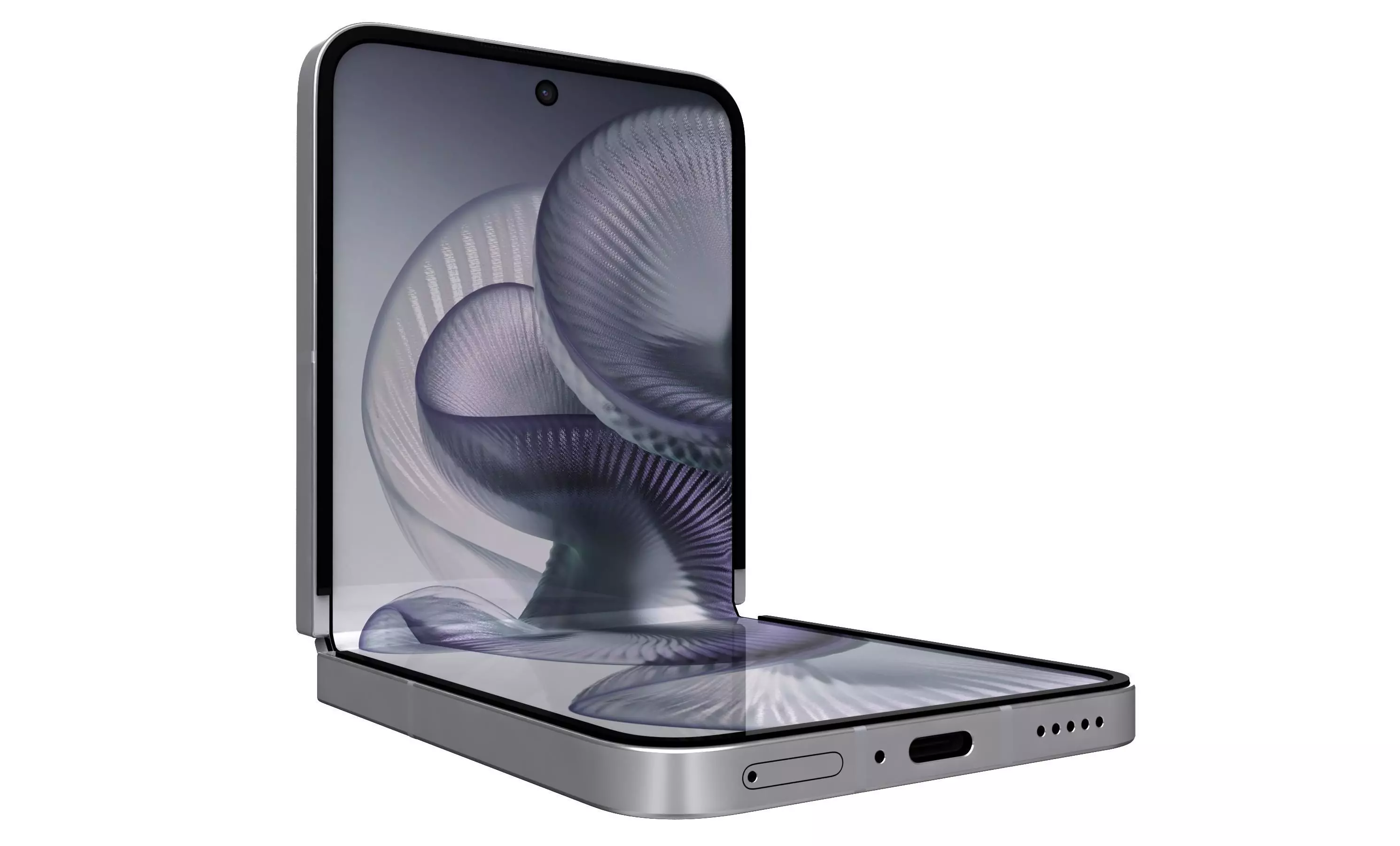 Xiaomi MIX Flip 2 Shell White 3D model_8