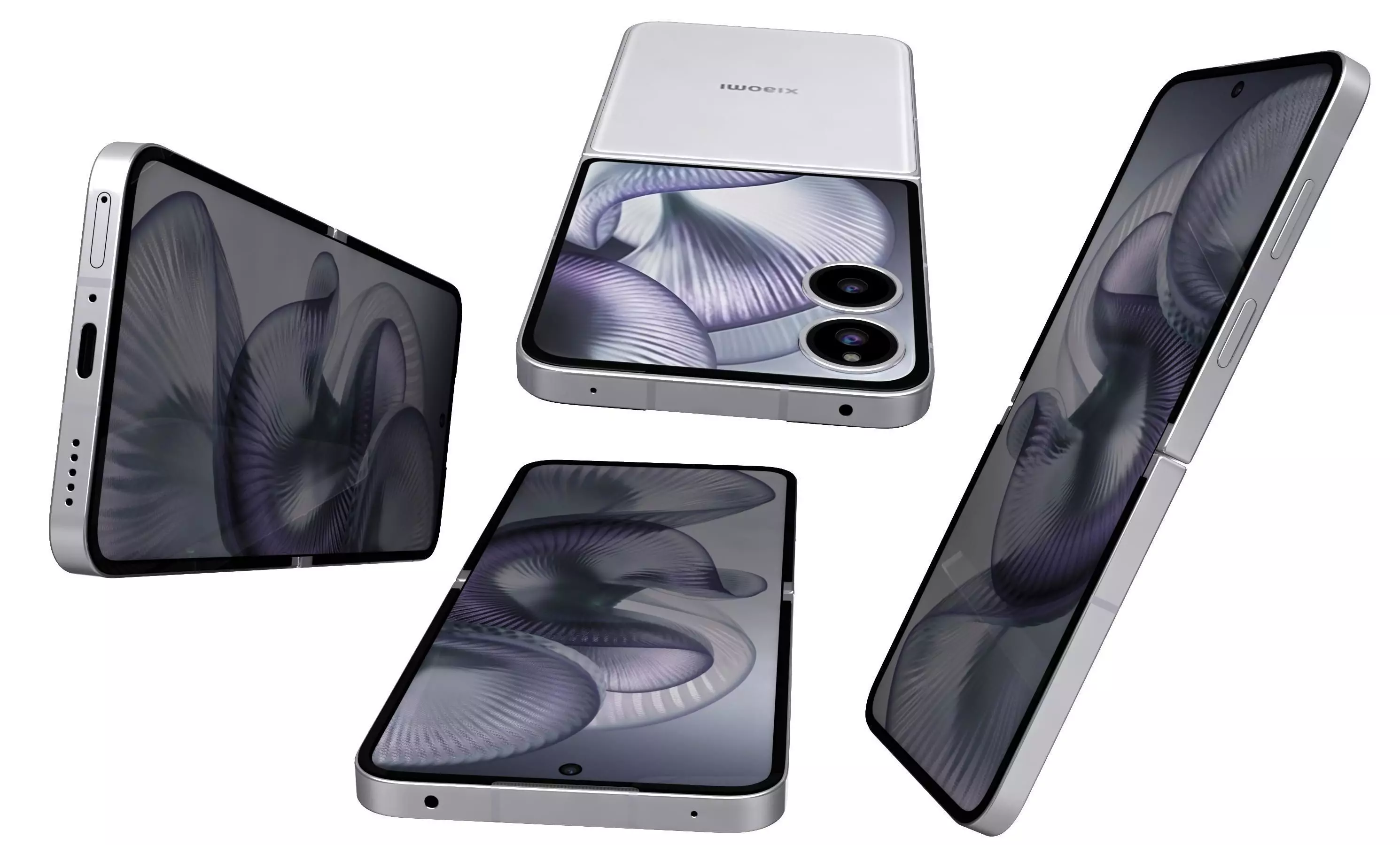 Xiaomi MIX Flip 2 Shell White 3D model_13