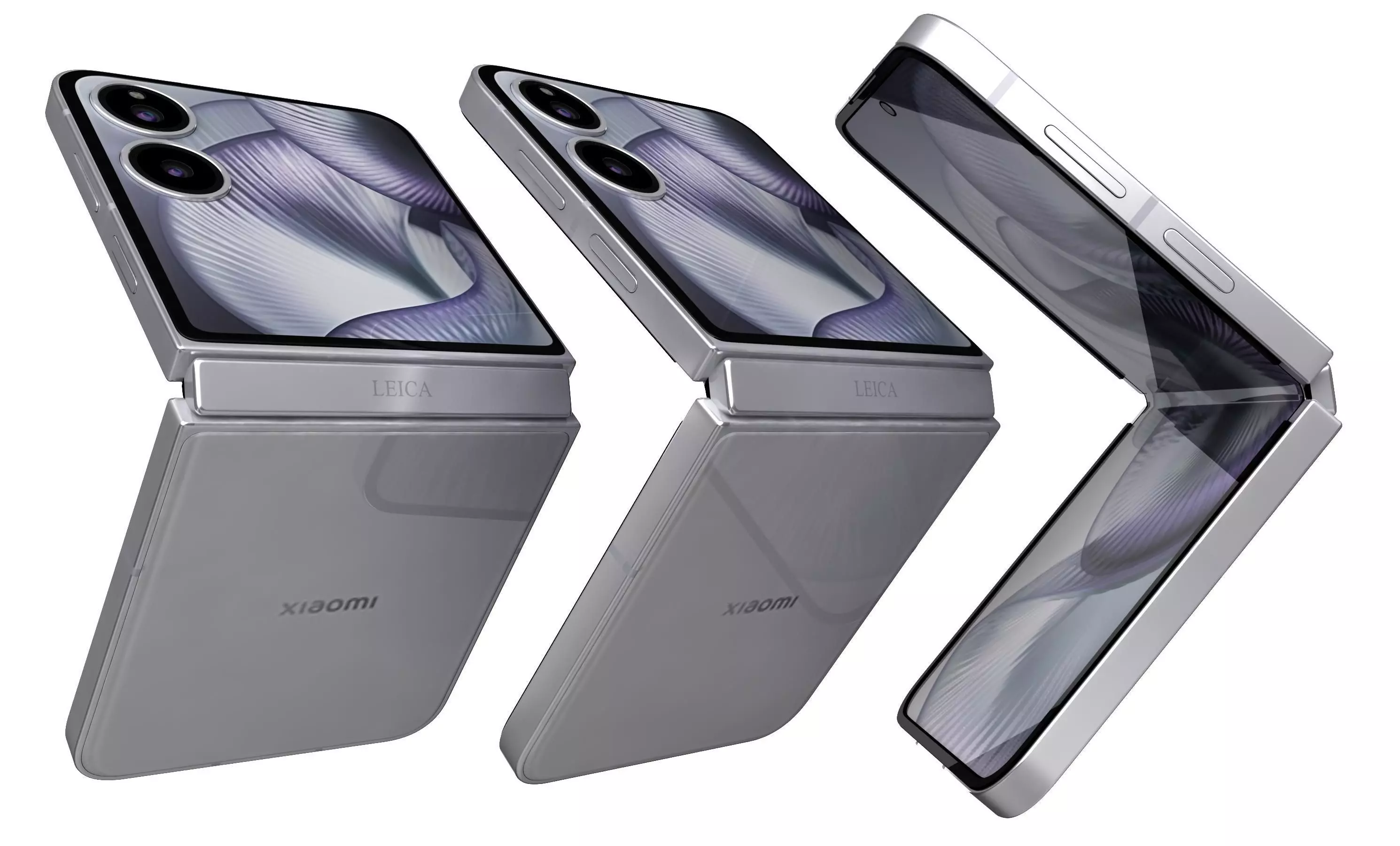 Xiaomi MIX Flip 2 Shell White 3D model_7