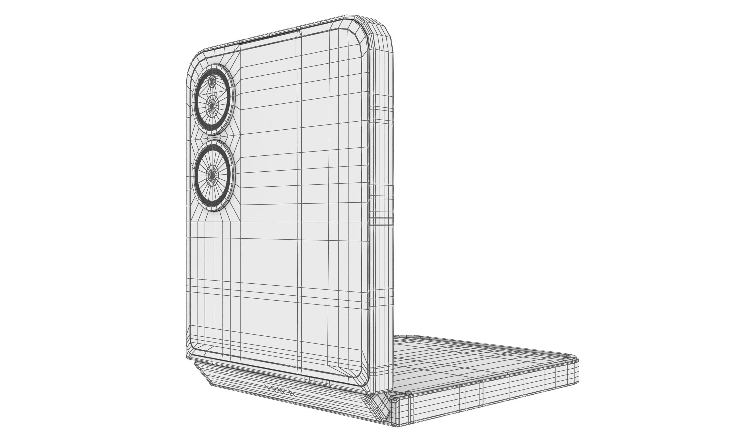 Xiaomi MIX Flip 2 Shell White 3D model_15