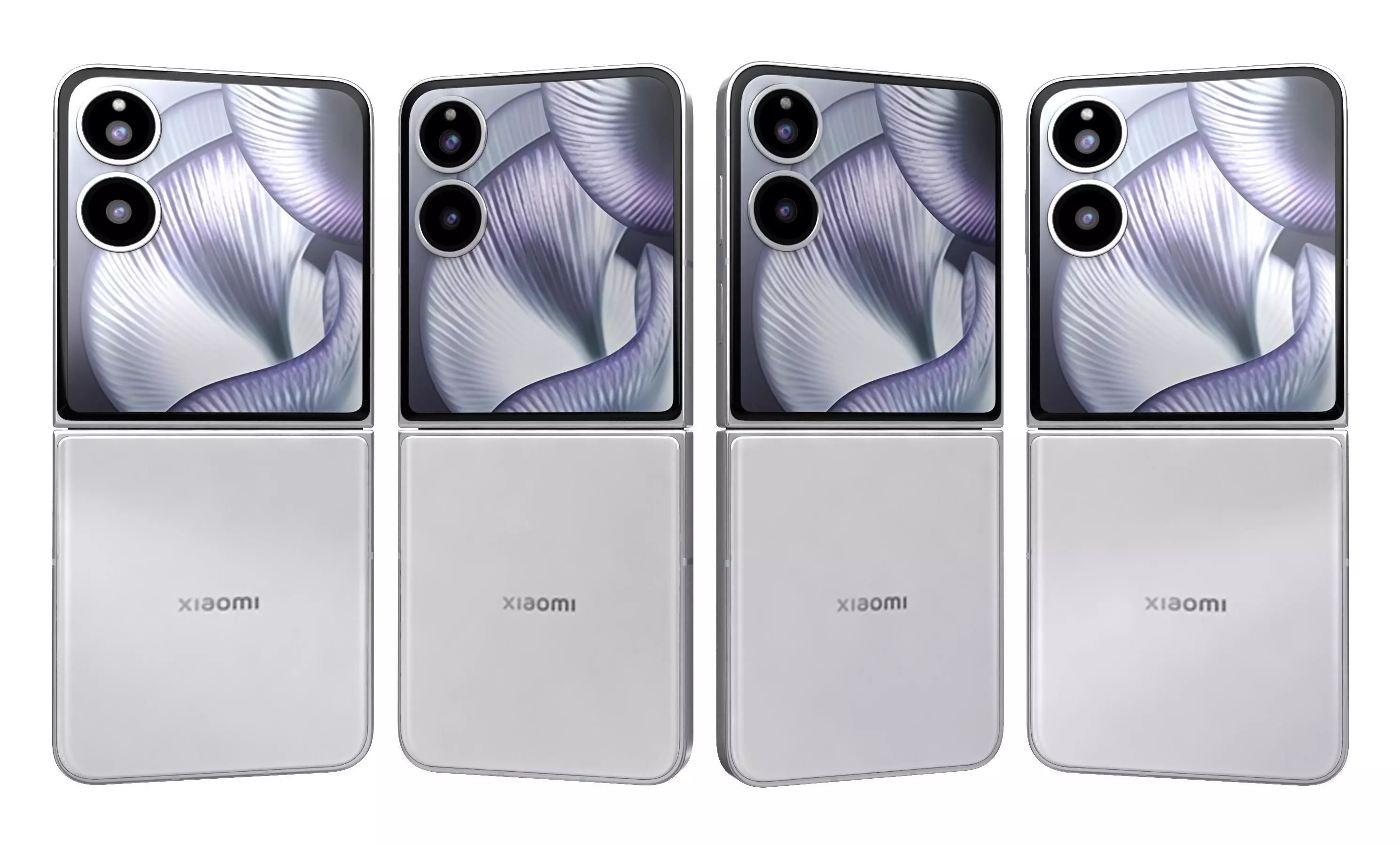 Xiaomi MIX Flip 2 Shell White 3D model_1