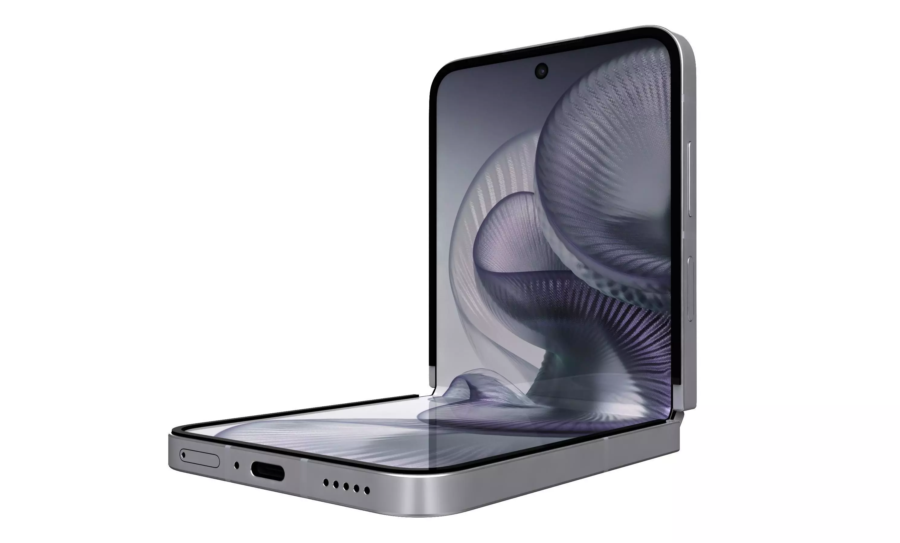 Xiaomi MIX Flip 2 Shell White 3D model_4