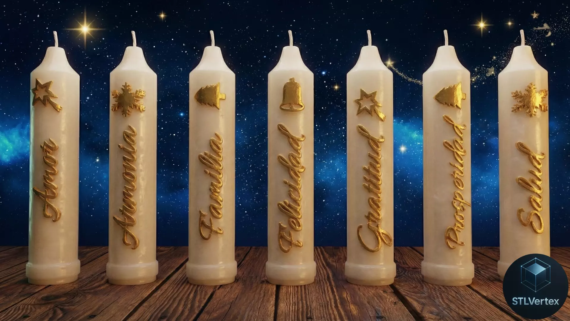 Velas para el Dia de las Velitas Impresion 3D 3D print model