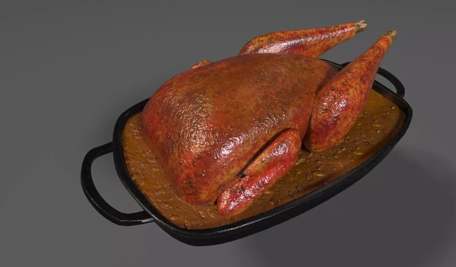 Roasted Pheasant in Gravy 3D model_0