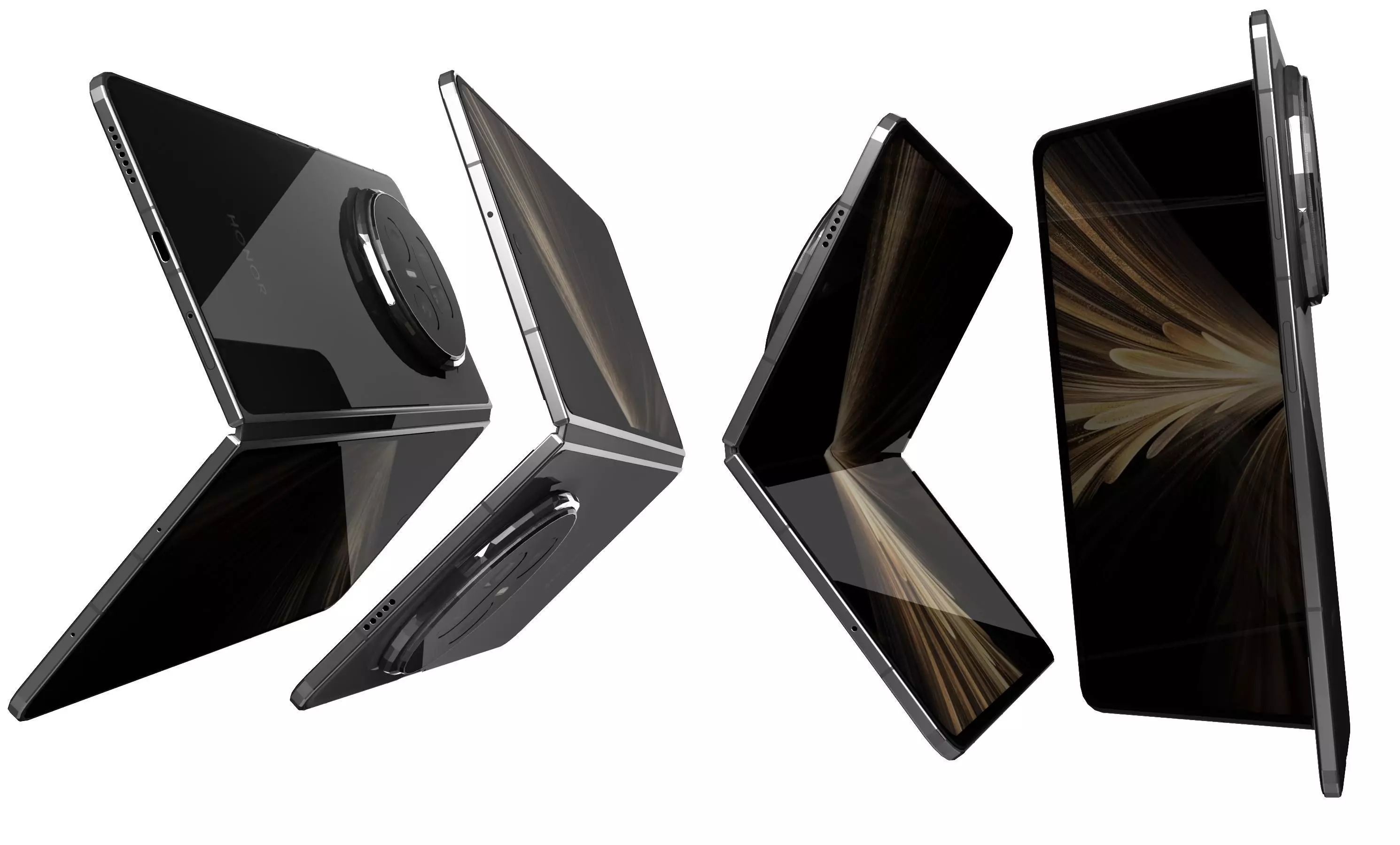 Honor Magic V5 Black 3D model_9