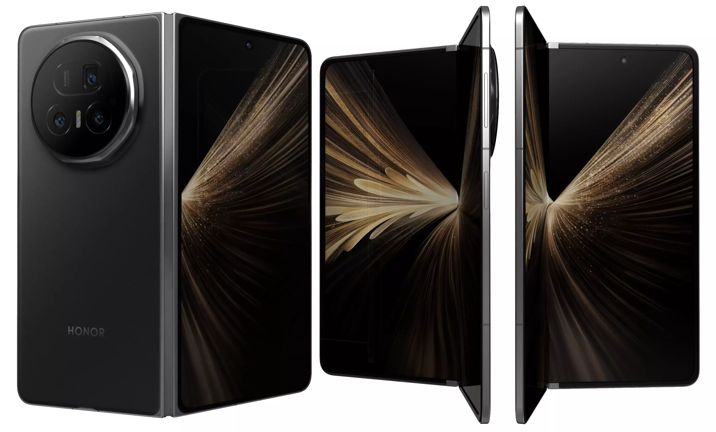 Honor Magic V5 Black 3D model_0